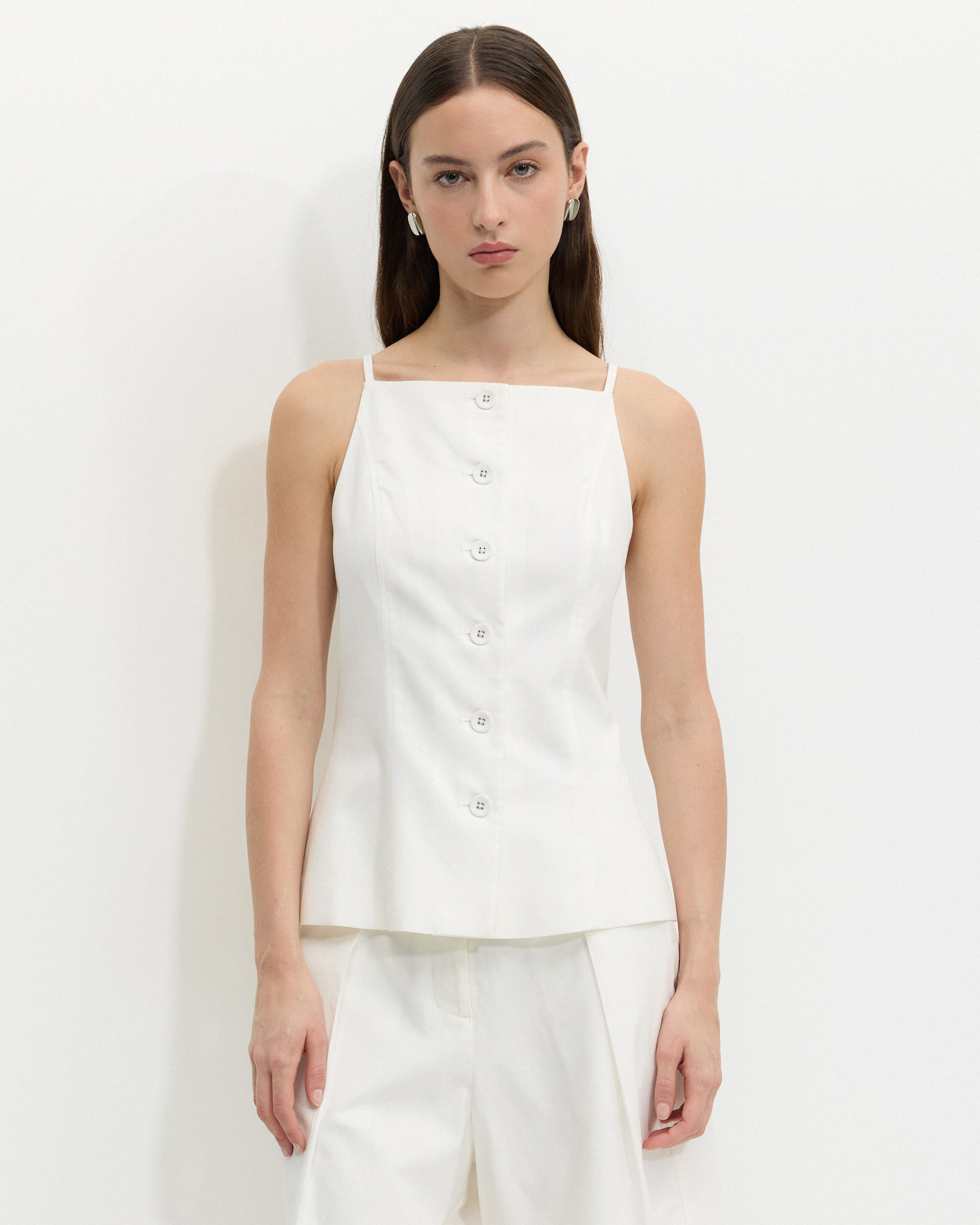 Harp Button Through Vest