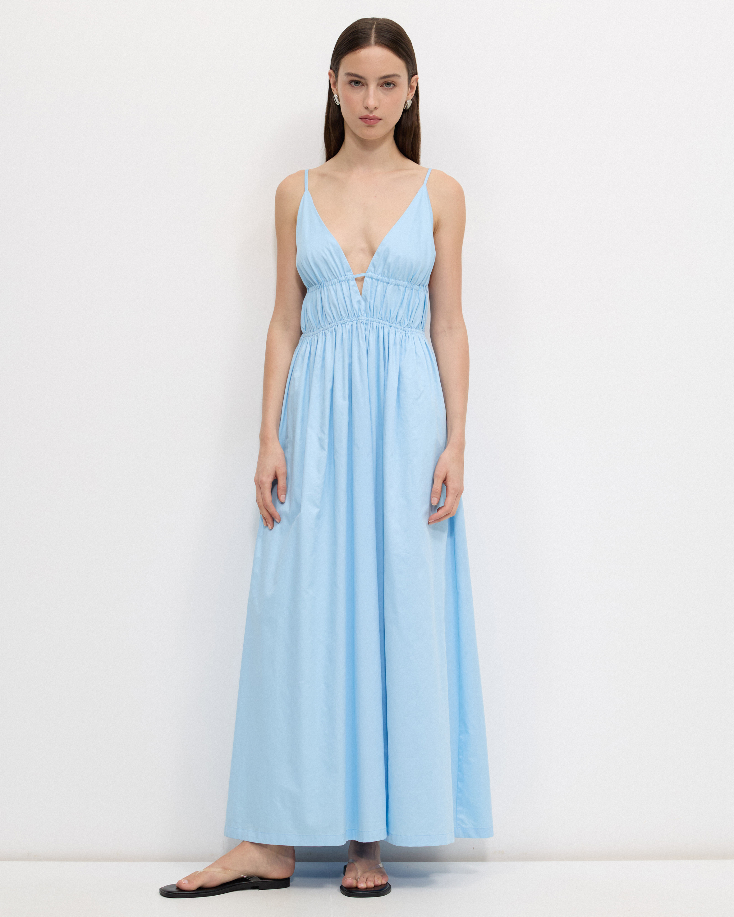 Alecia Plunge Maxi Dress
