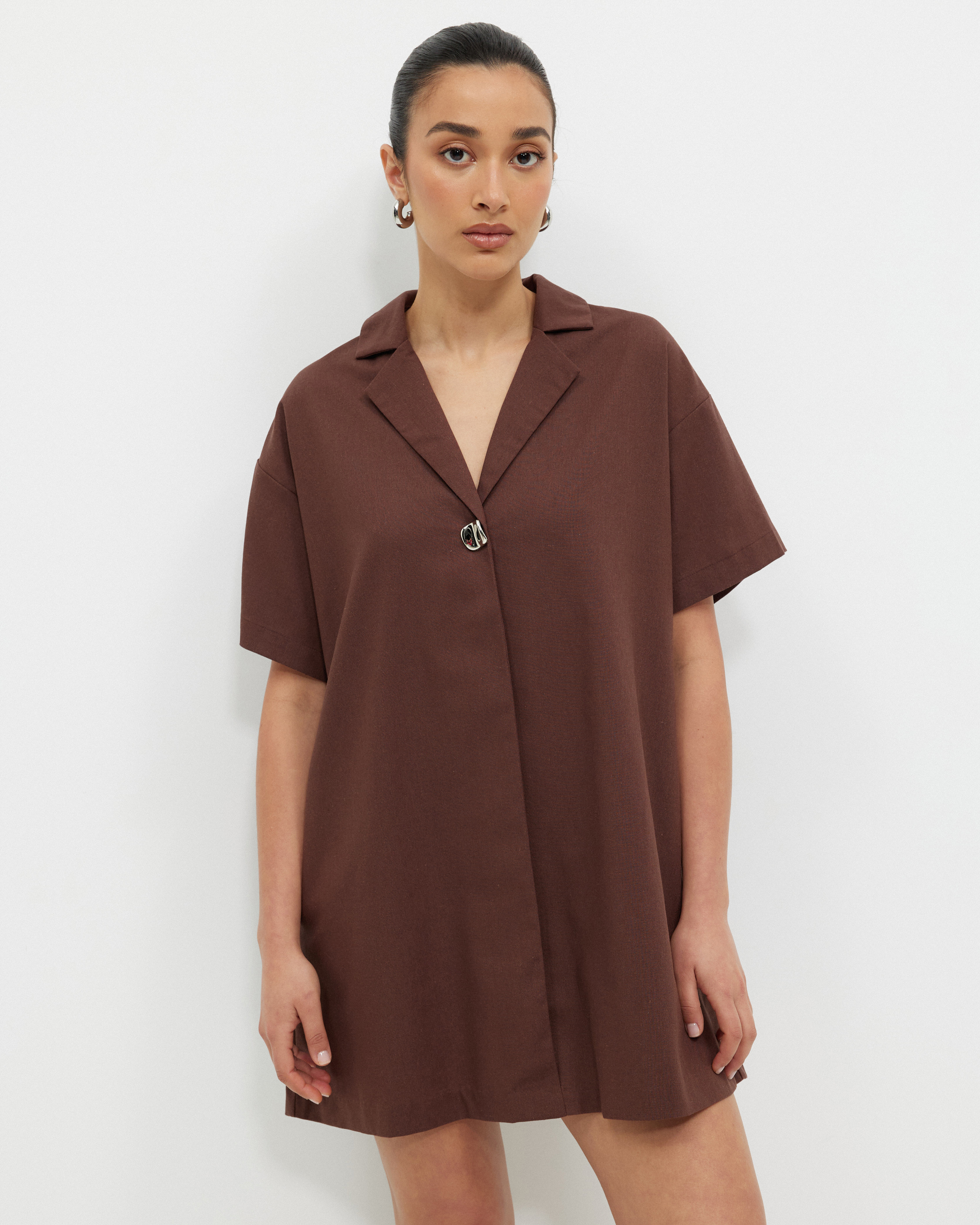 Karina Collared Shirt Dress