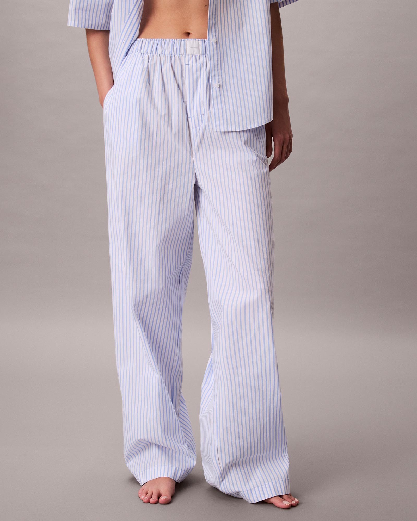 Cotton Poplin Covered WB Poplin Pants