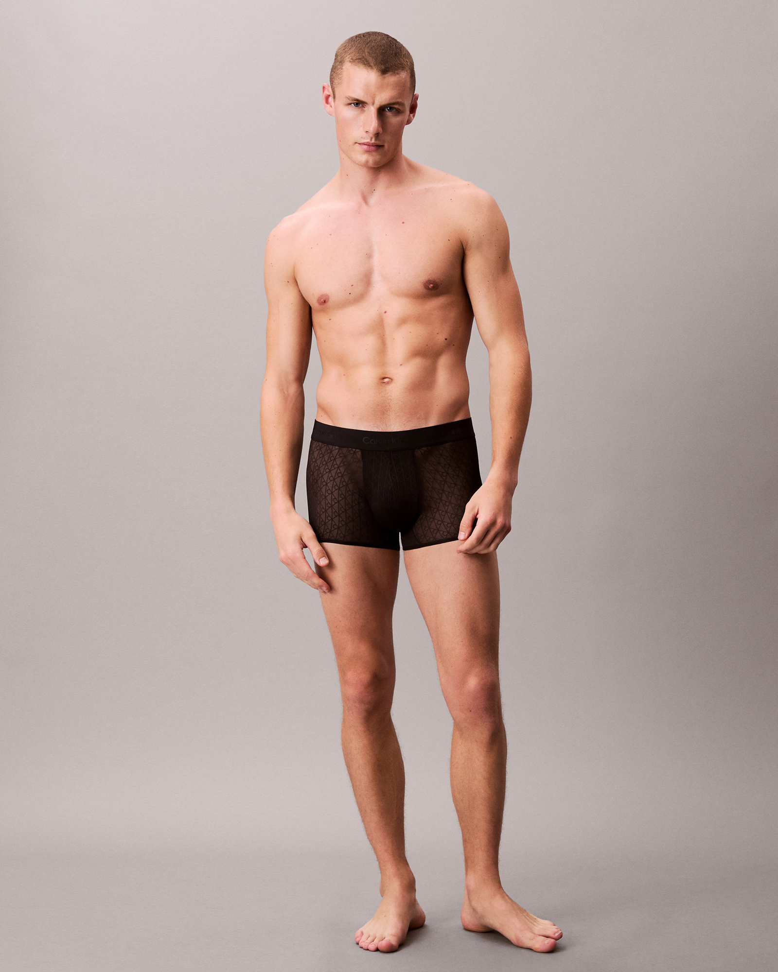 Microfibre Lace Low Rise Trunk