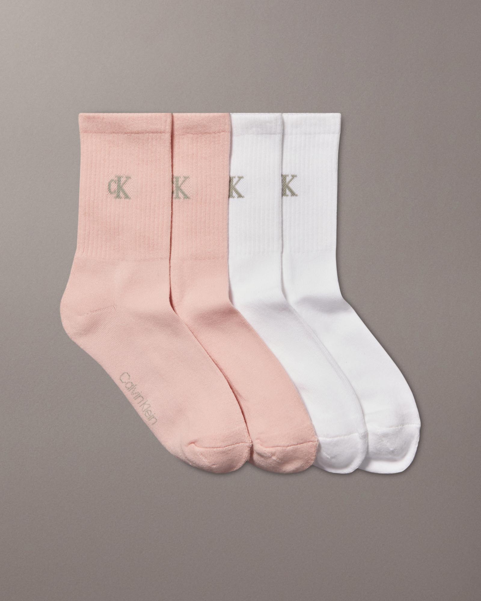 4-Pack CK Monogram Crew Socks