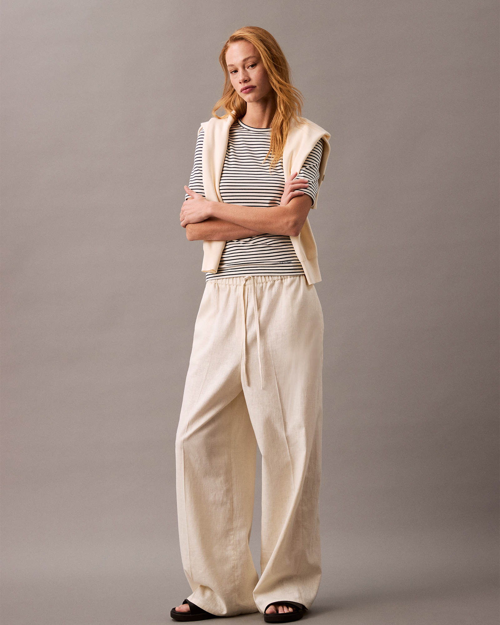 Relaxed Linen Cotton Pants