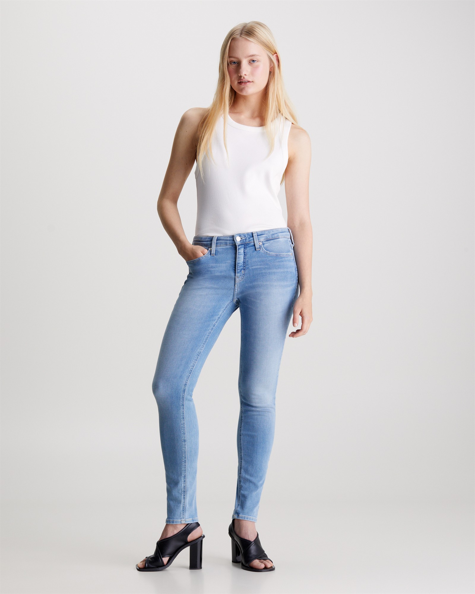 Mid Rise Skinny Jeans