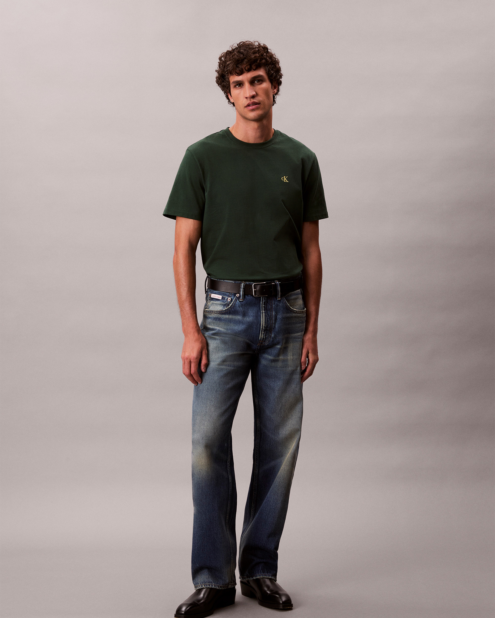 Embroidered Monogram Logo Relaxed T-Shirt