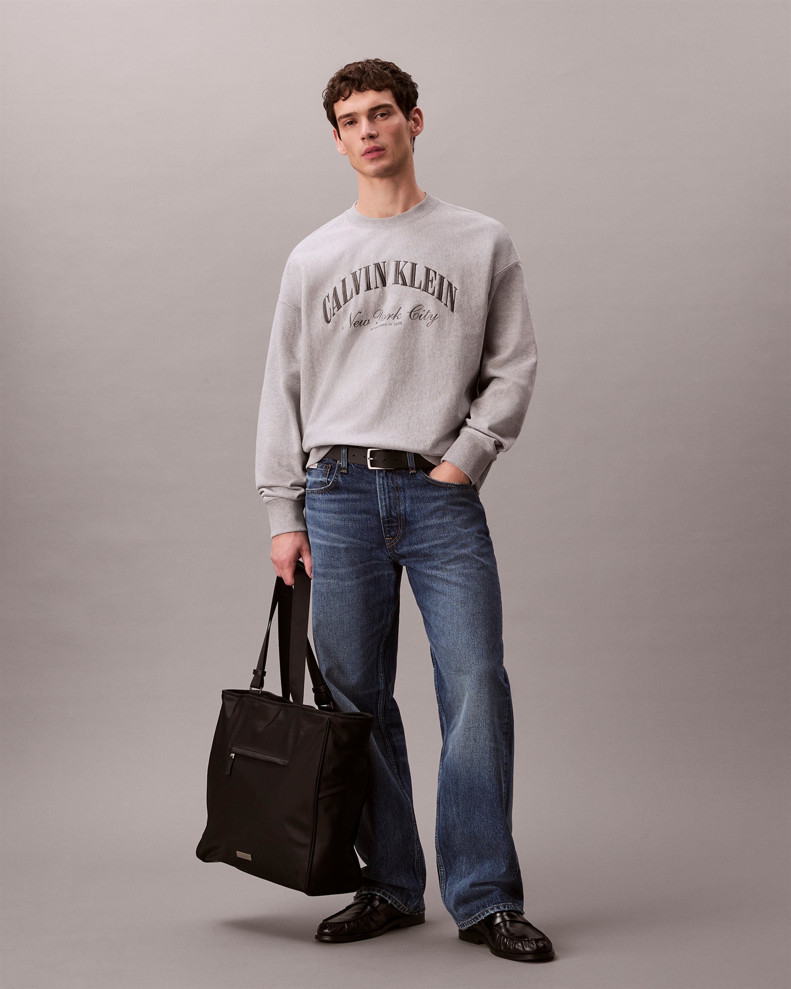 Terry Logo Graphic Relaxed Sweatshirt