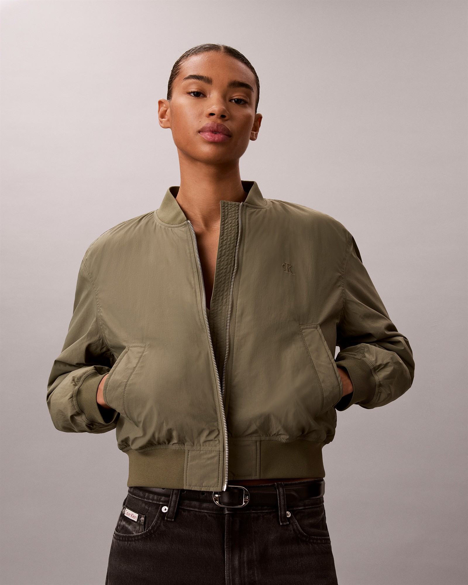 Nylon Bomber Jacket