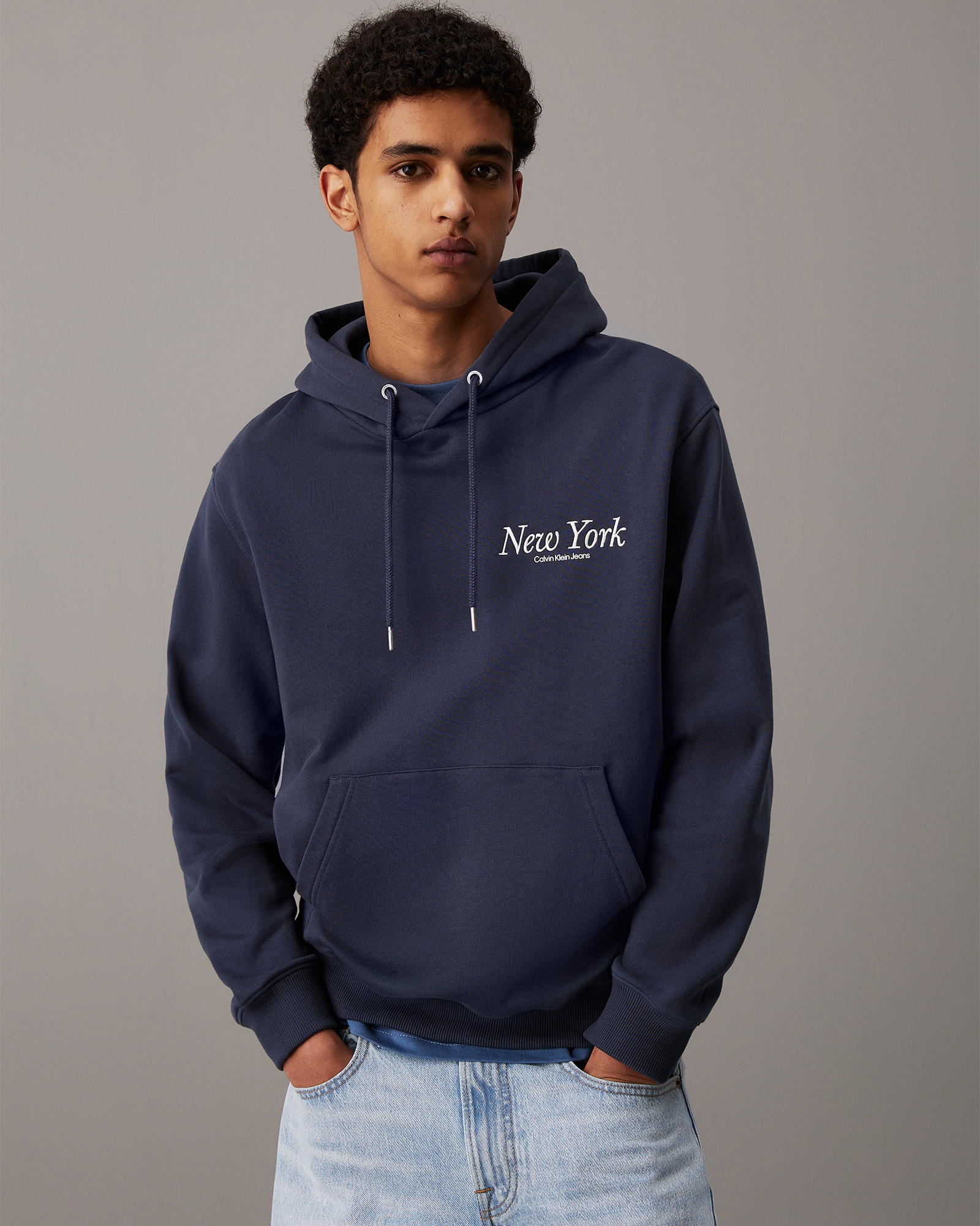 Relaxed New York Logo Hoodie