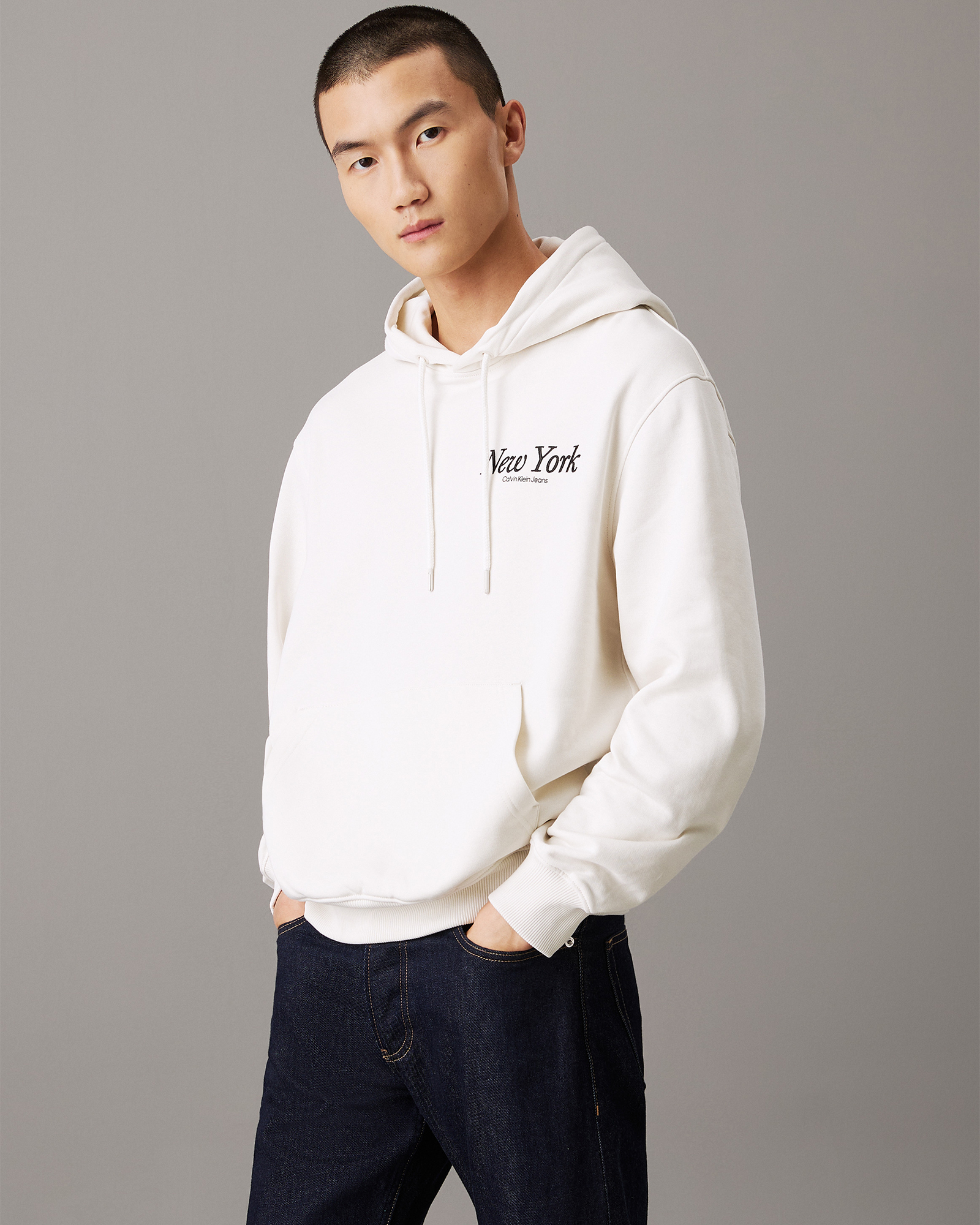 Relaxed New York Logo Hoodie