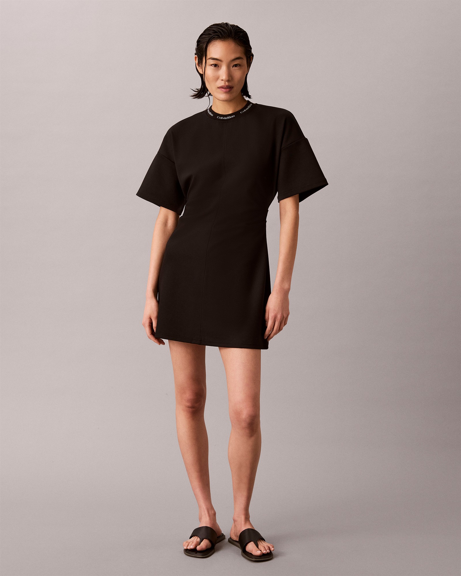 Logo Rib Interlock Dress