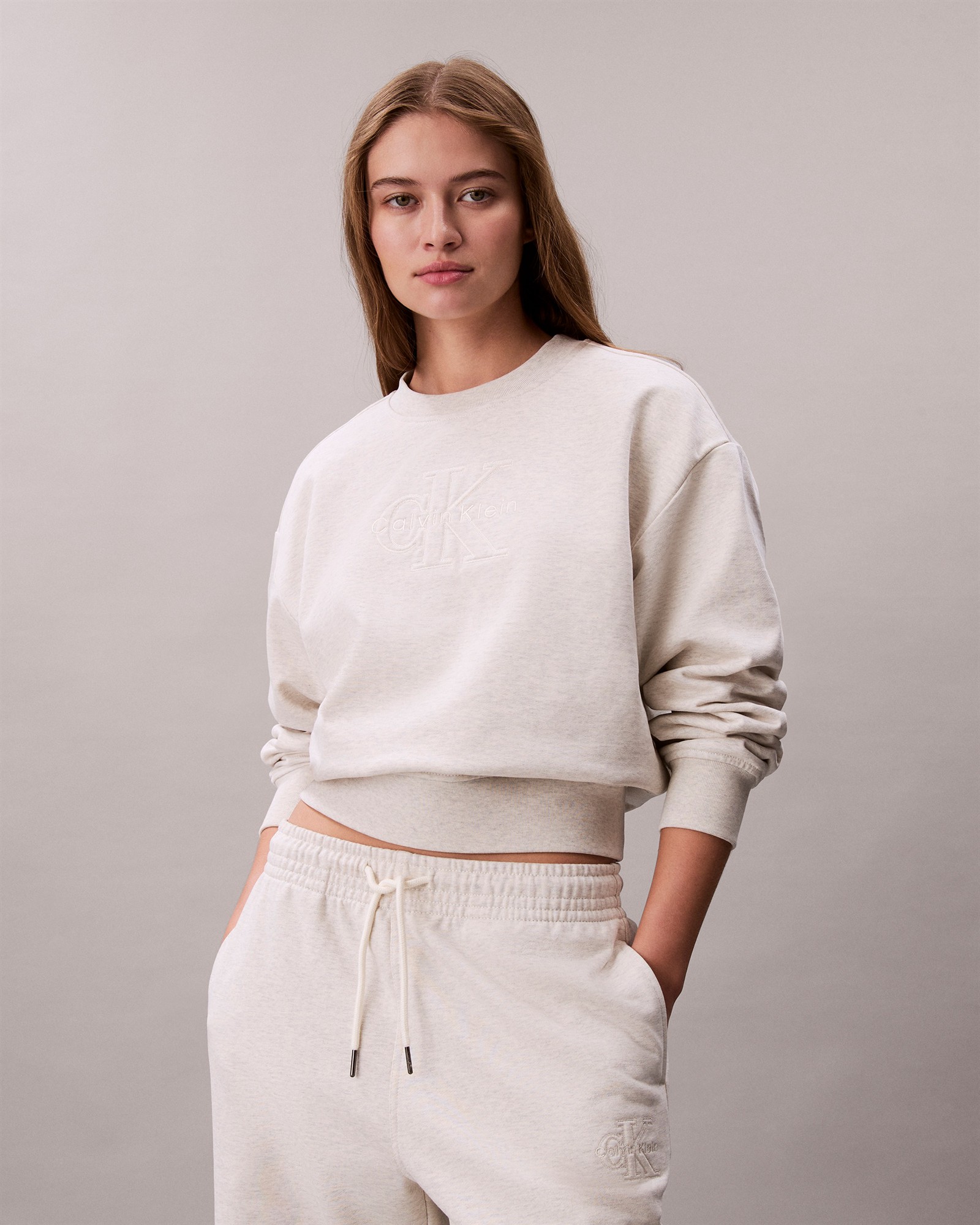 Cotton Terry Monogram Sweatshirt