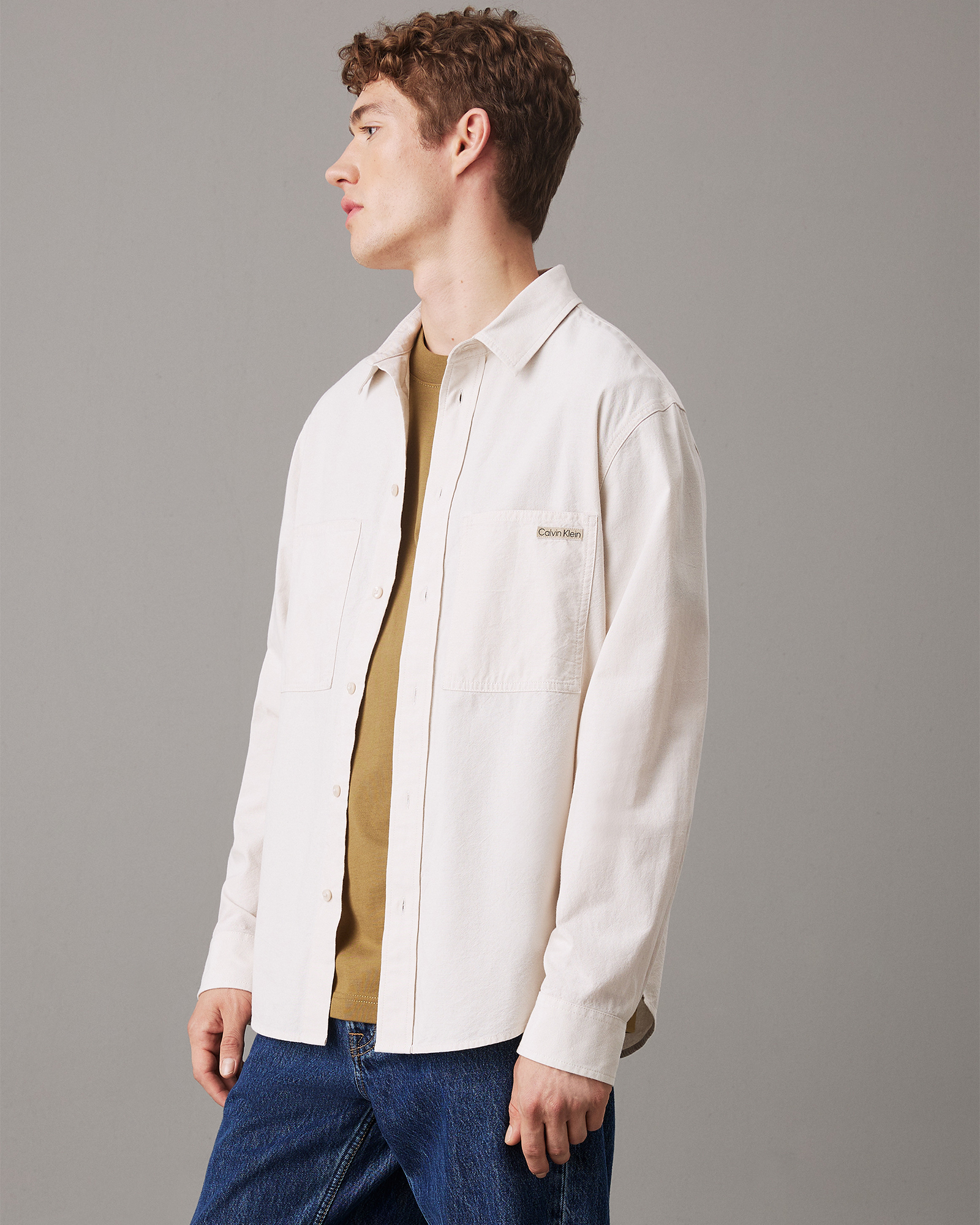 Relaxed Cotton Chambray Shirt
