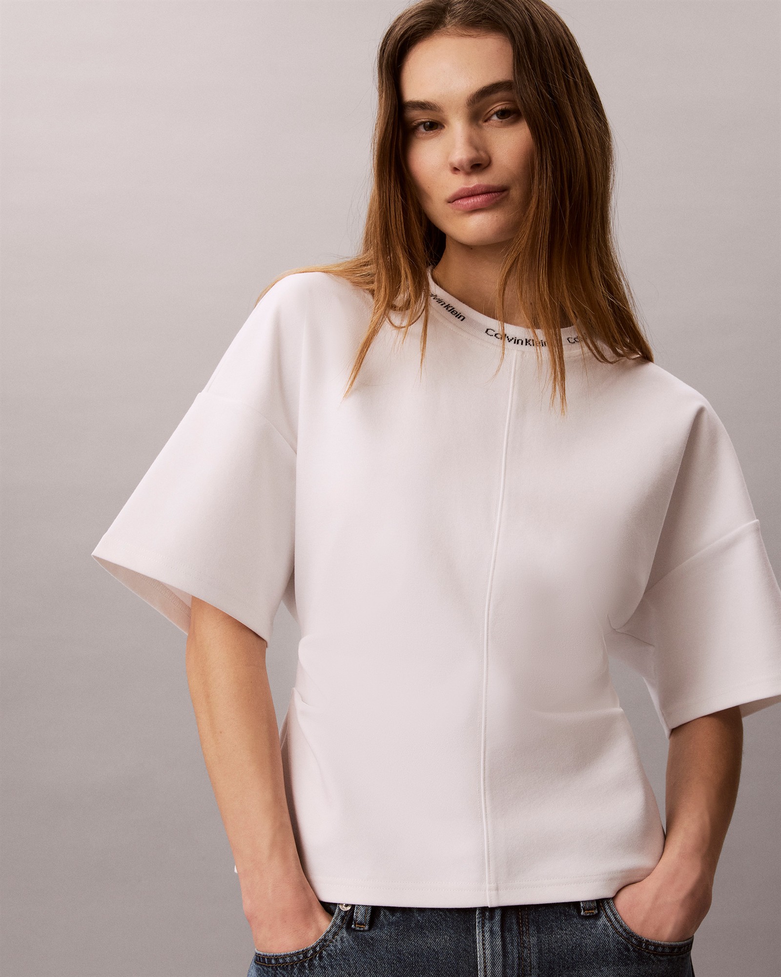 Logo Jacquard Boxy T-Shirt
