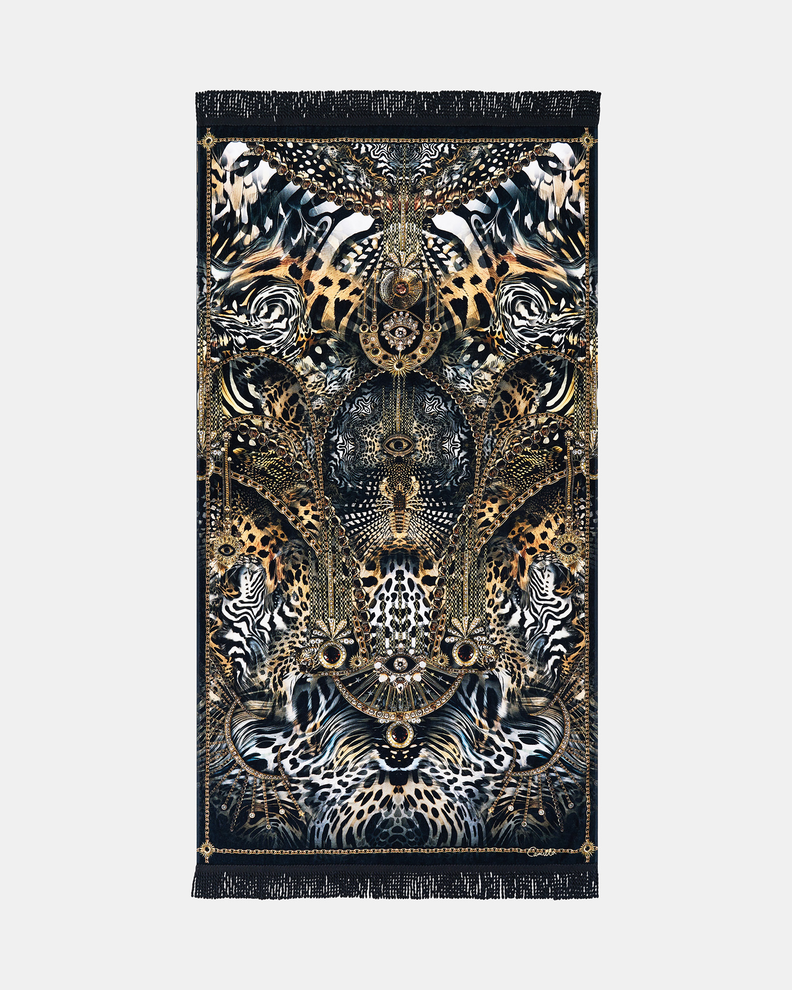 Feline Folklore Beach Towel