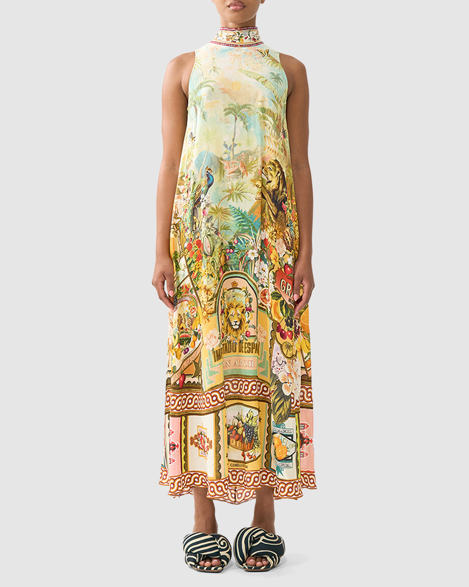 High Neck Dress with Back Neck