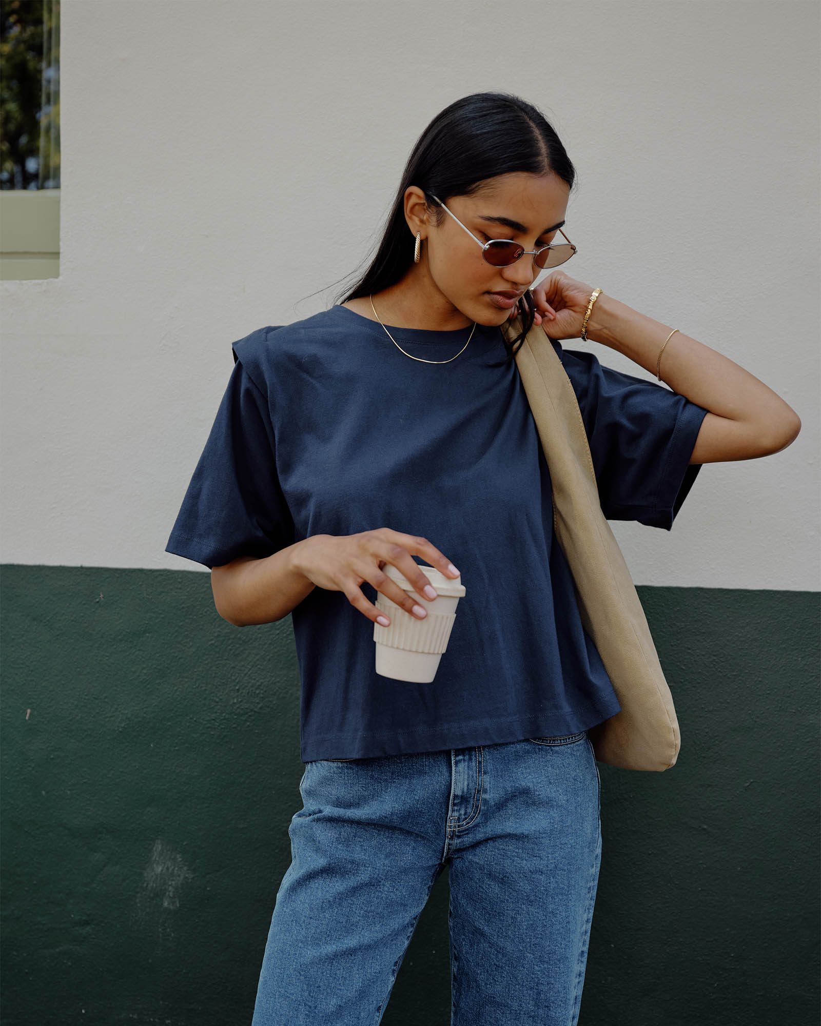 Rainey Pleat Sleeve Tee