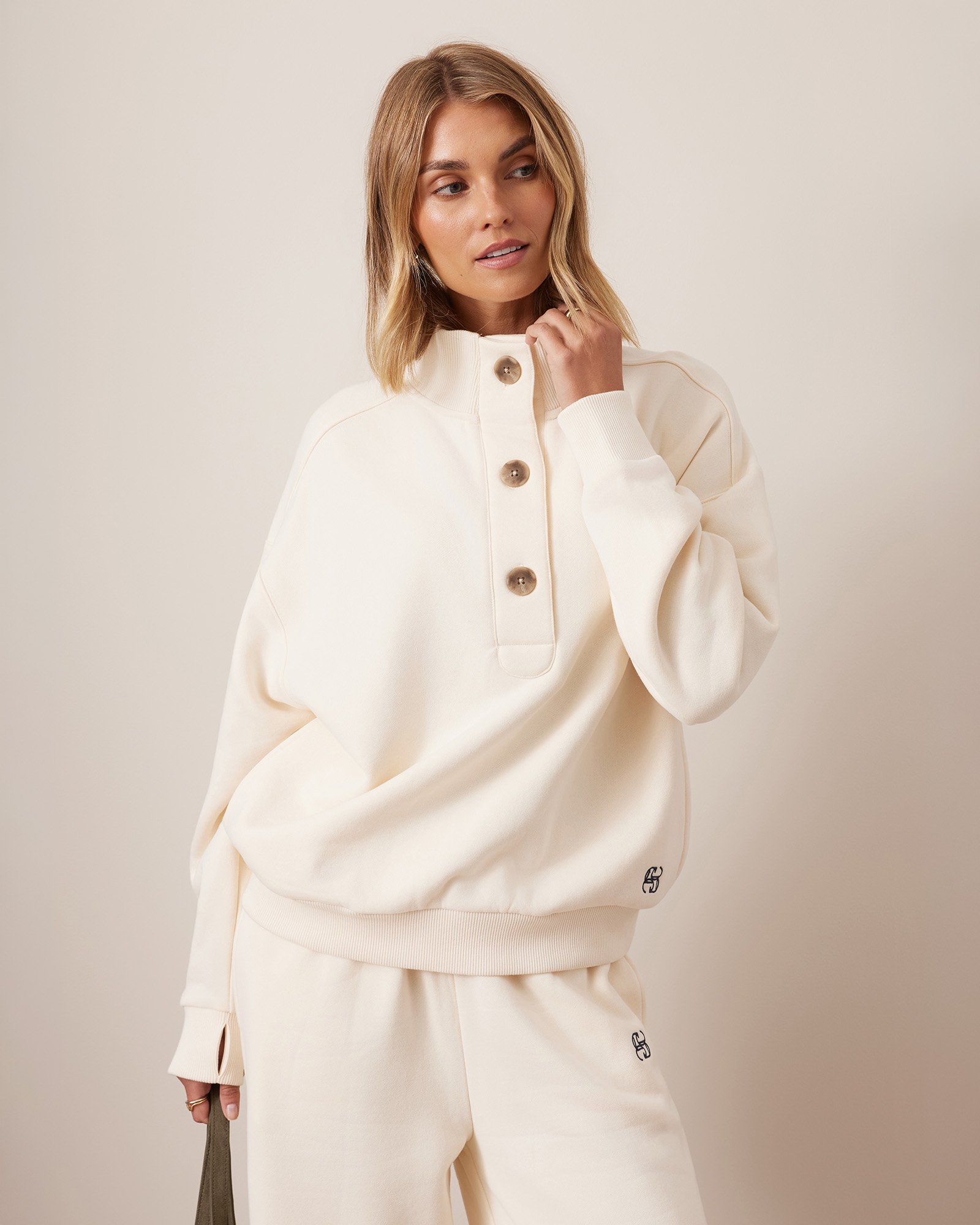 Marli Button Sweat