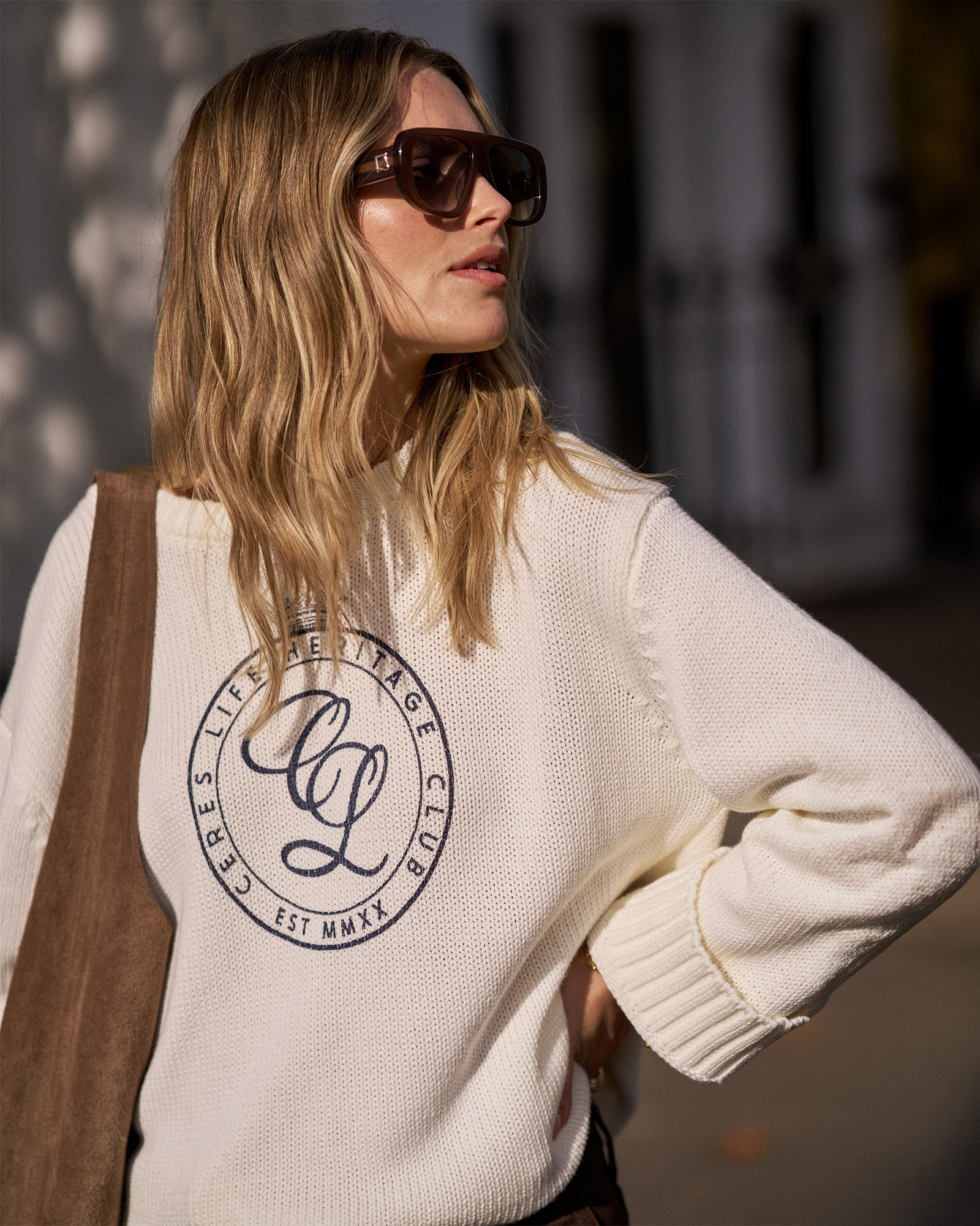 Hayden Oversized Knitted Crew