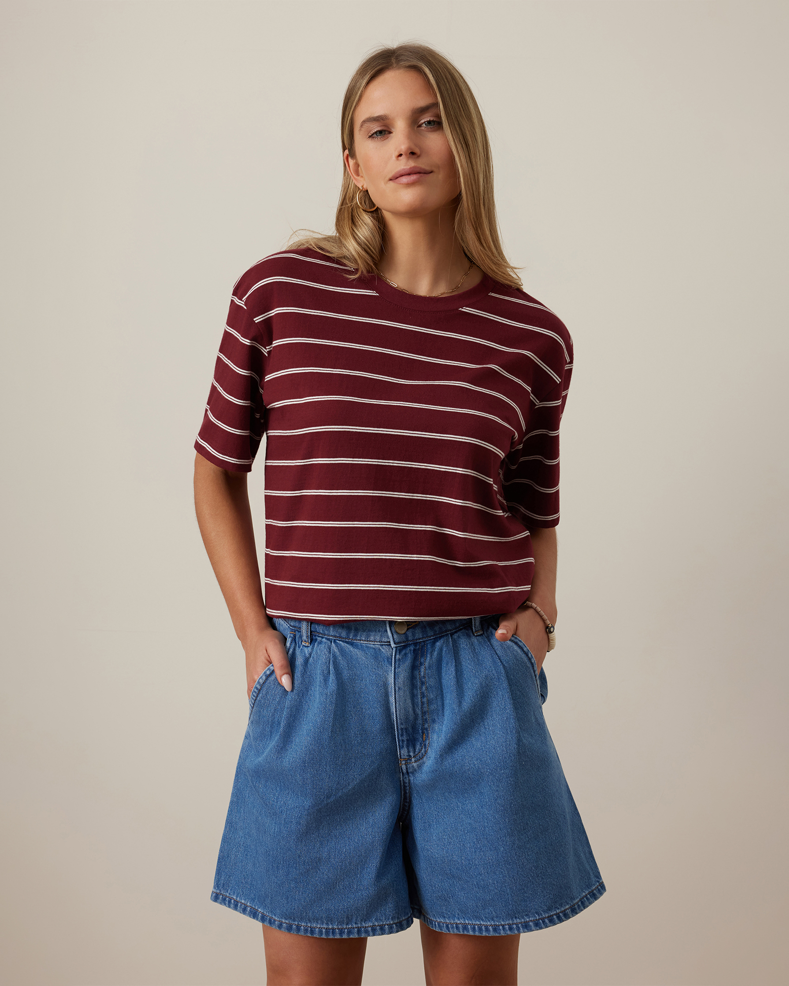 Piper Pleat Front Short
