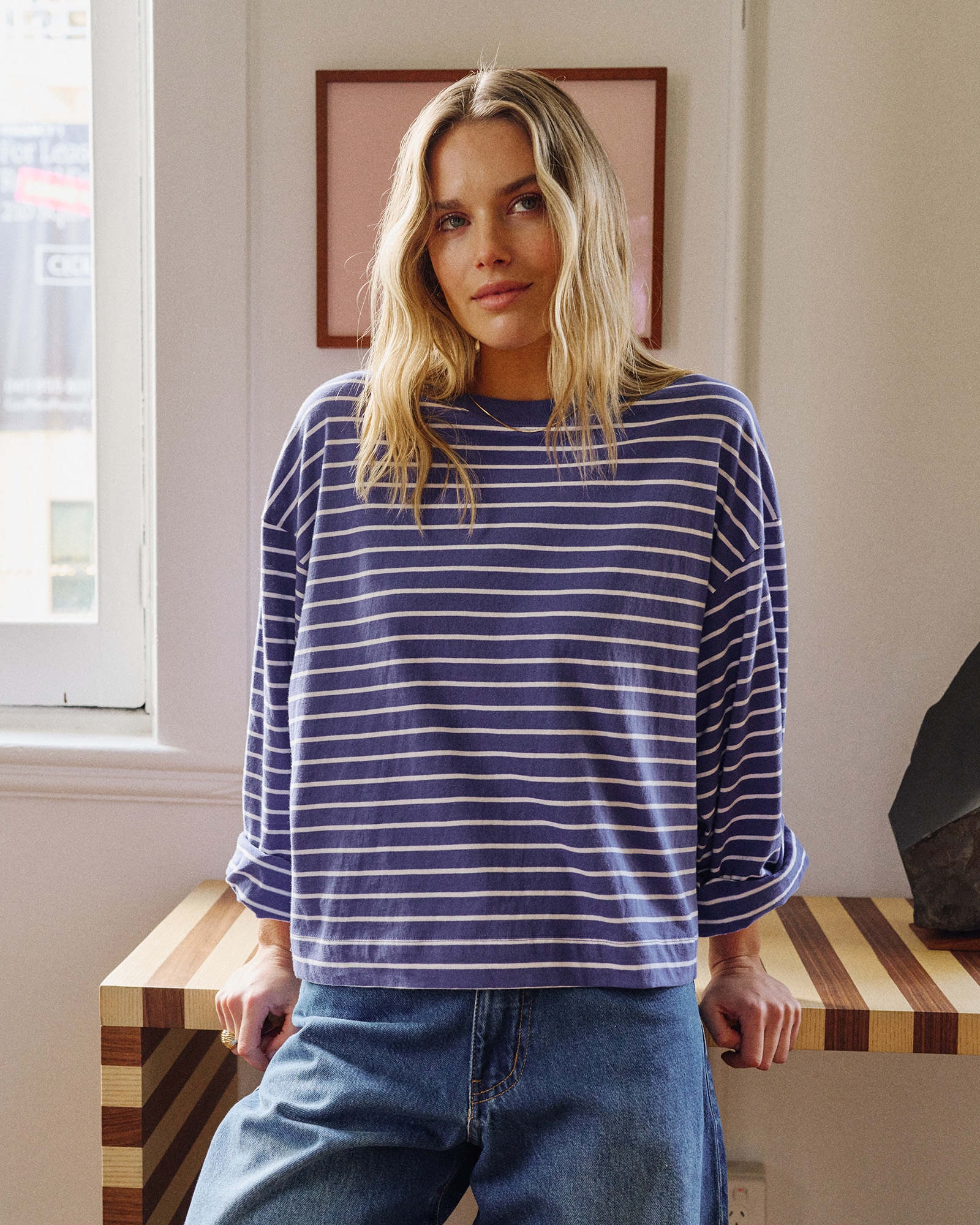 Beau Long Sleeve Slouchy Tee