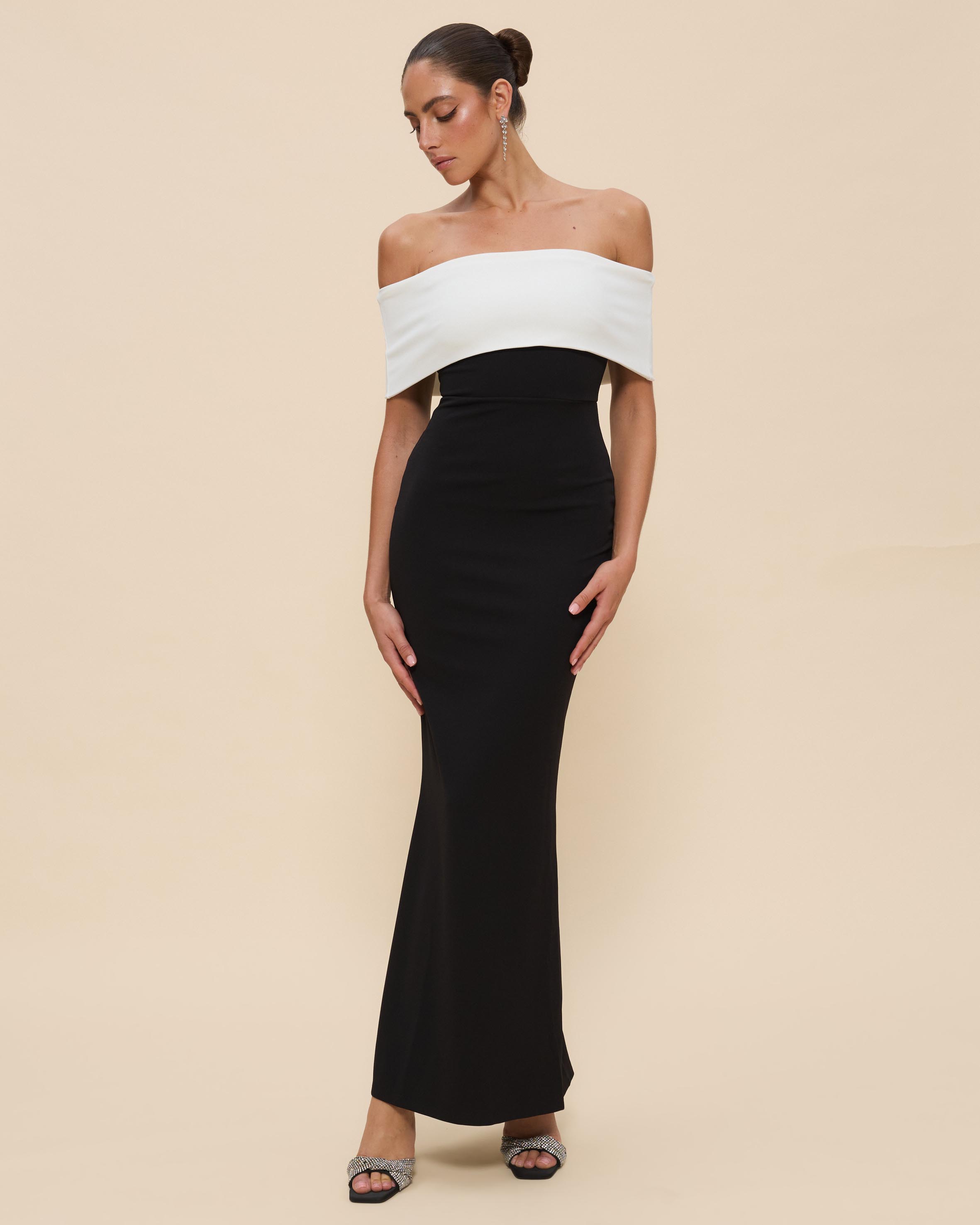 Diana Off The Shoulder Midi Dress
