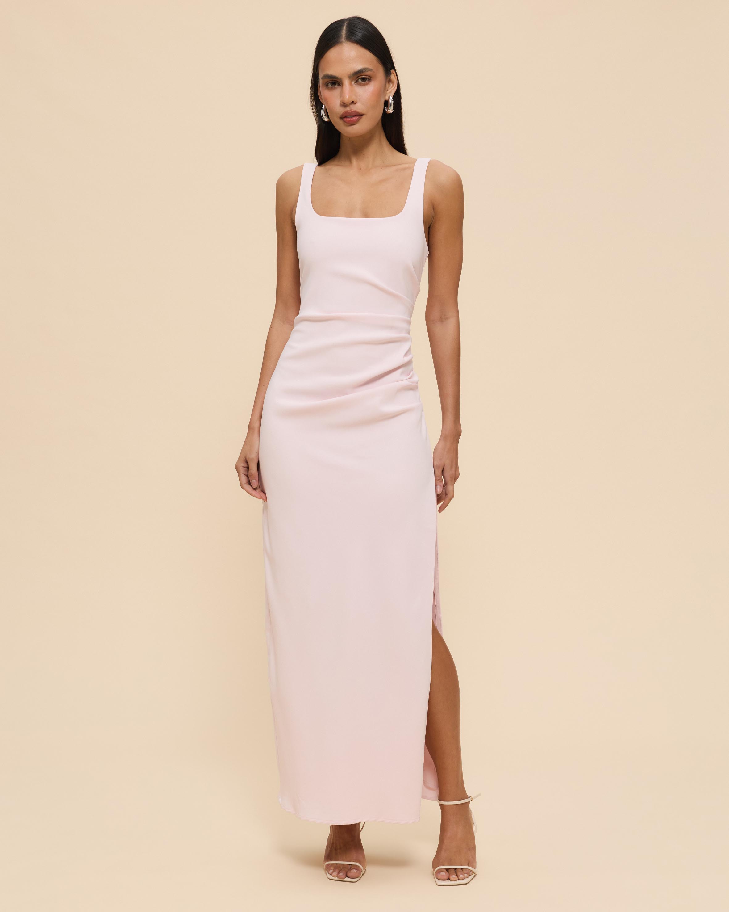 Eloise Cross Front Square Neck Dress
