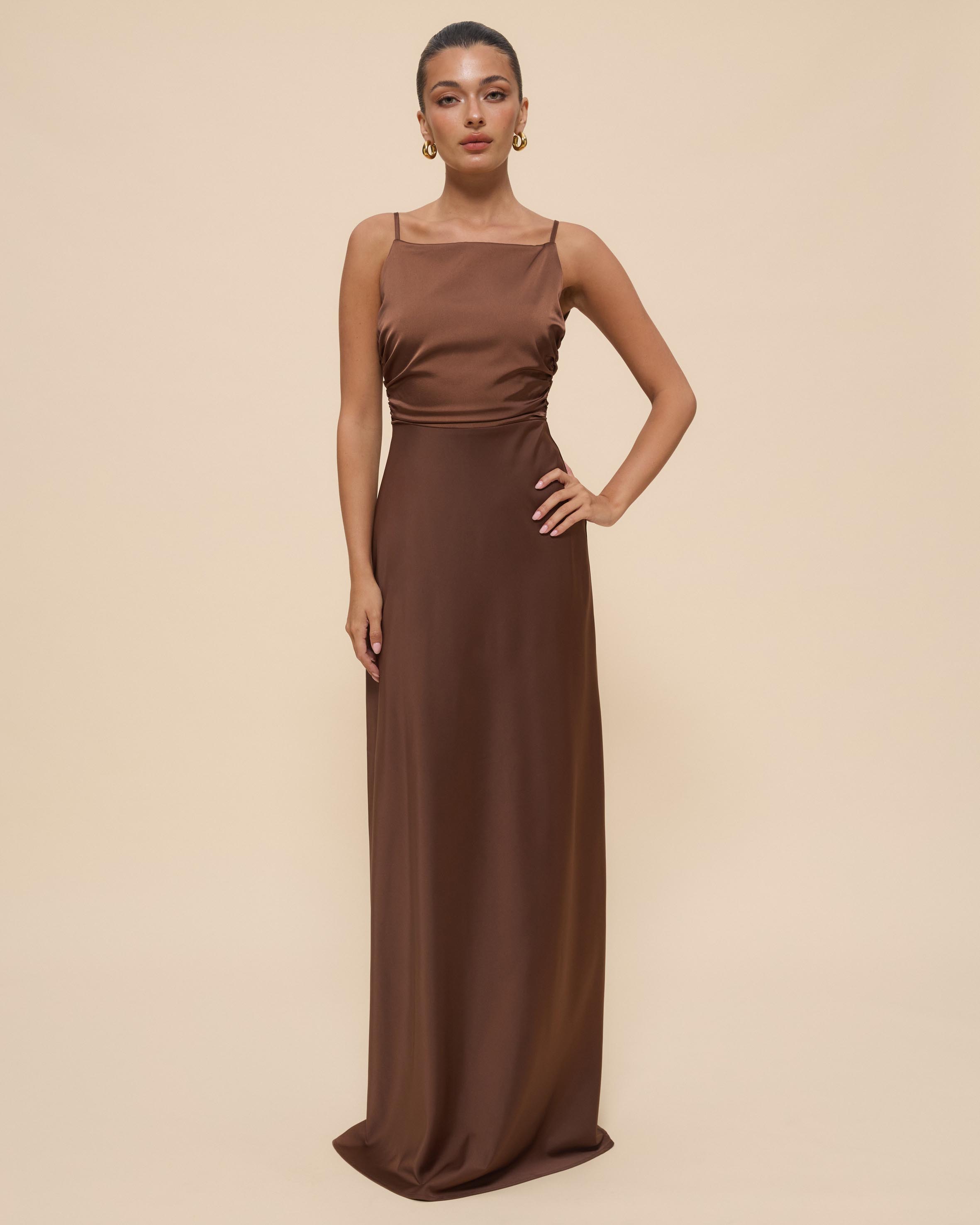 Nora High Neck Maxi Dress