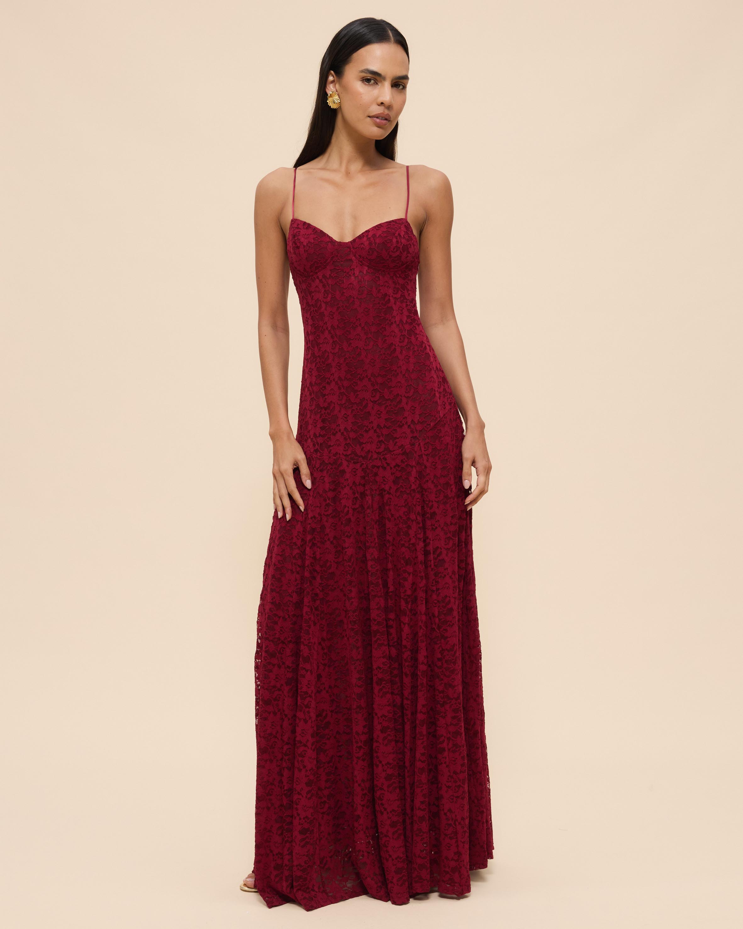 Zara Lace Maxi Dress