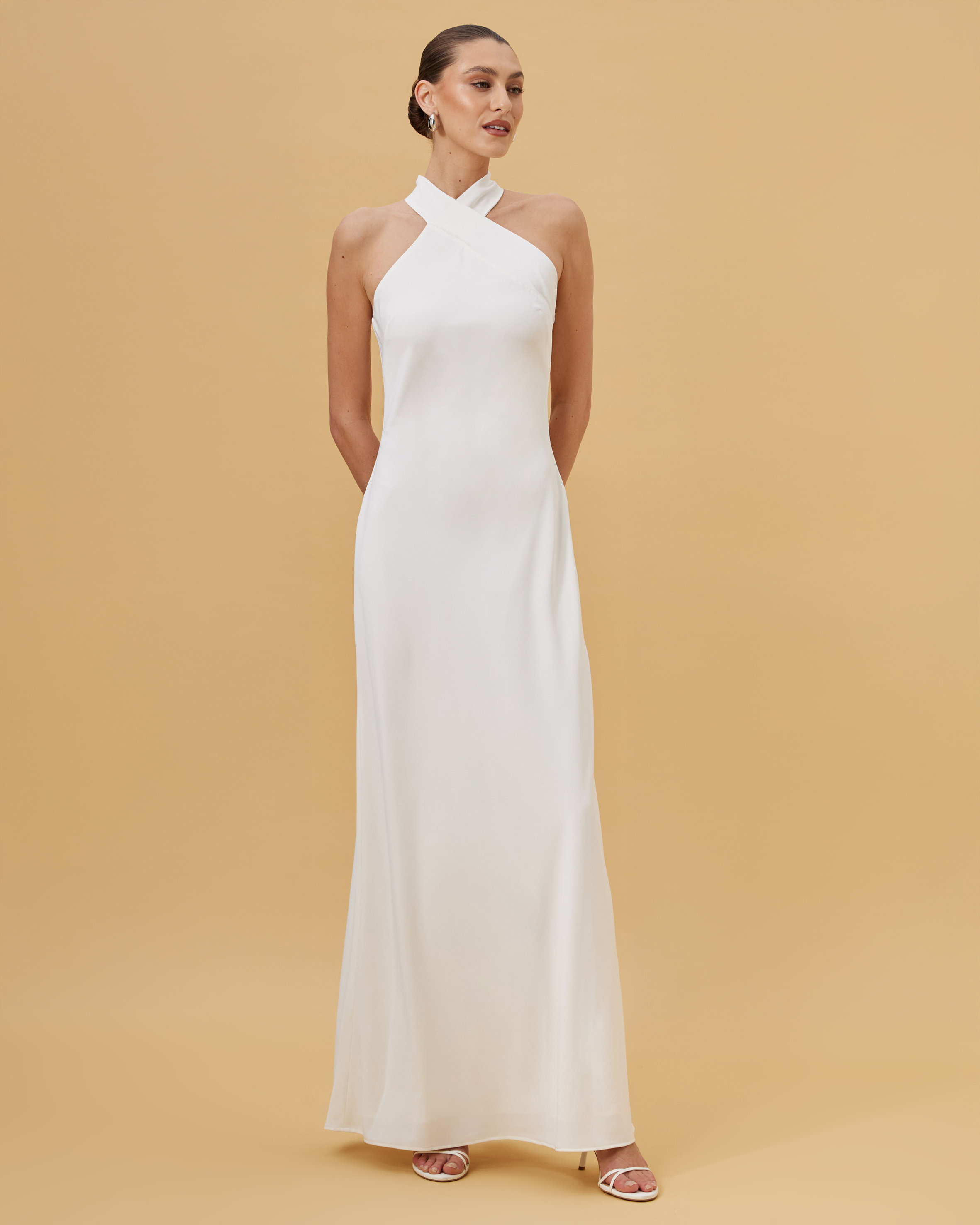 Juno Twist Halter Maxi Dress