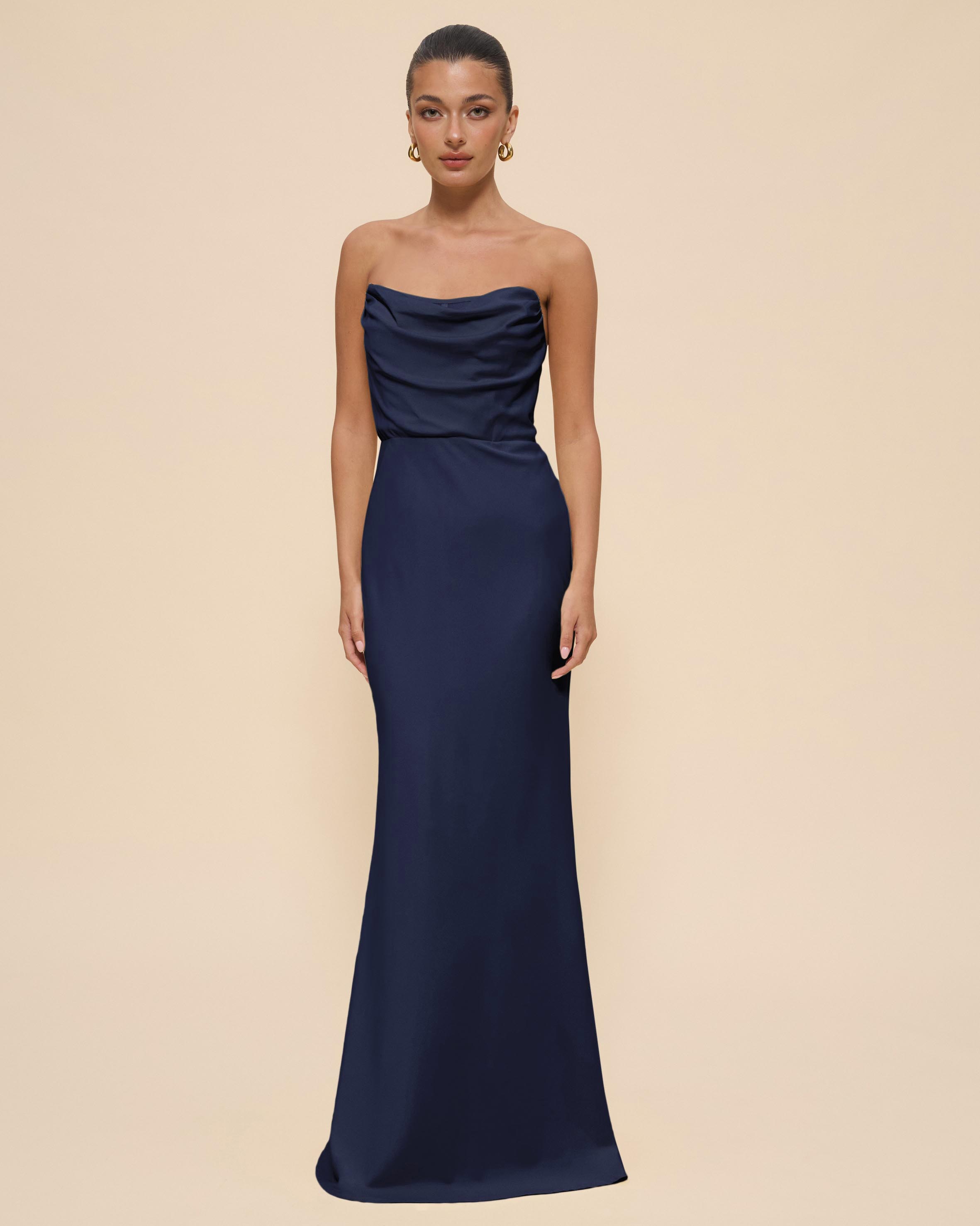 Jada Strapless Corset Maxi Dress