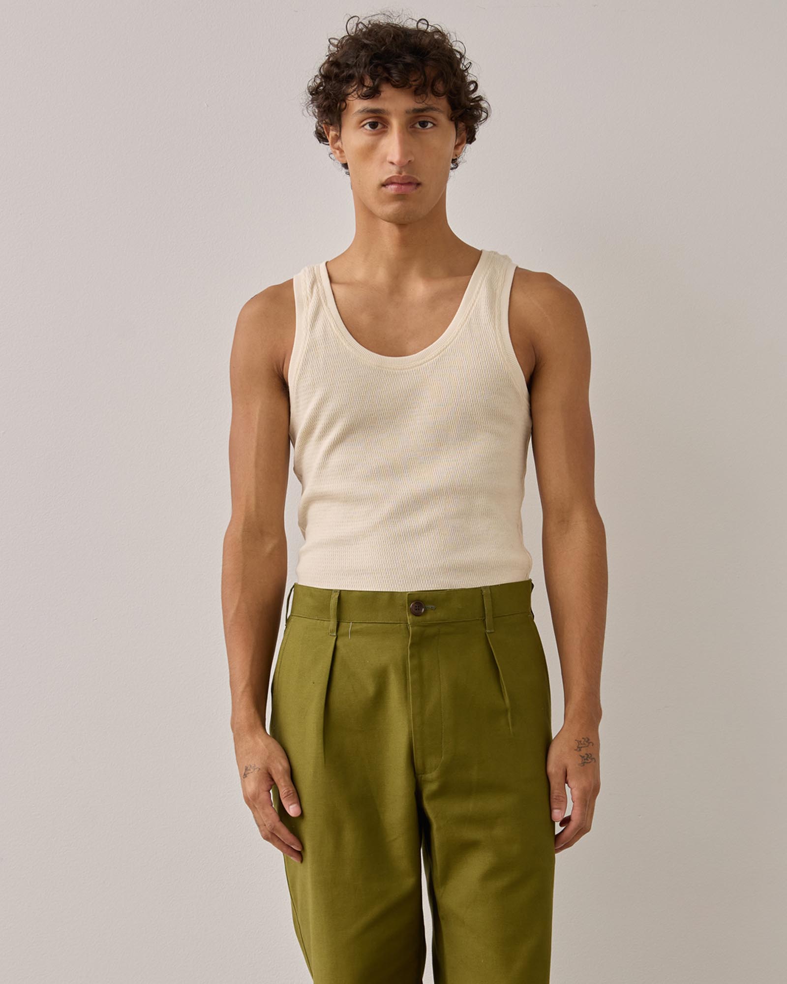 Japanese Cotton Waffle Tank