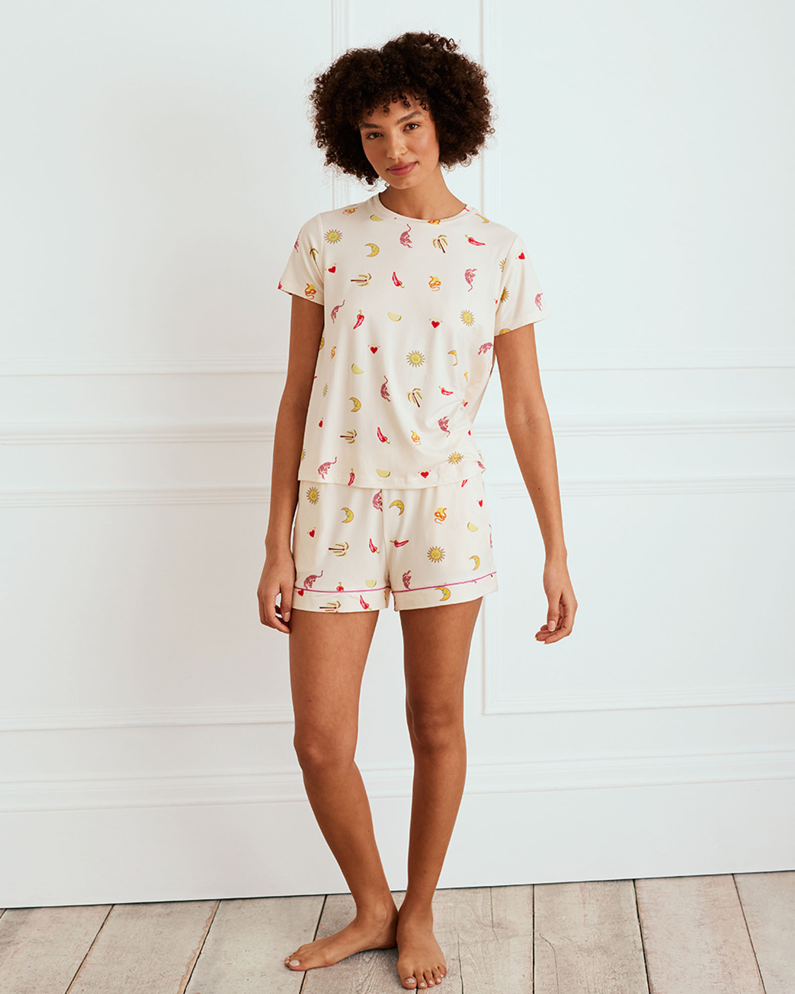 Desert Icons Print Short Pyjama Set