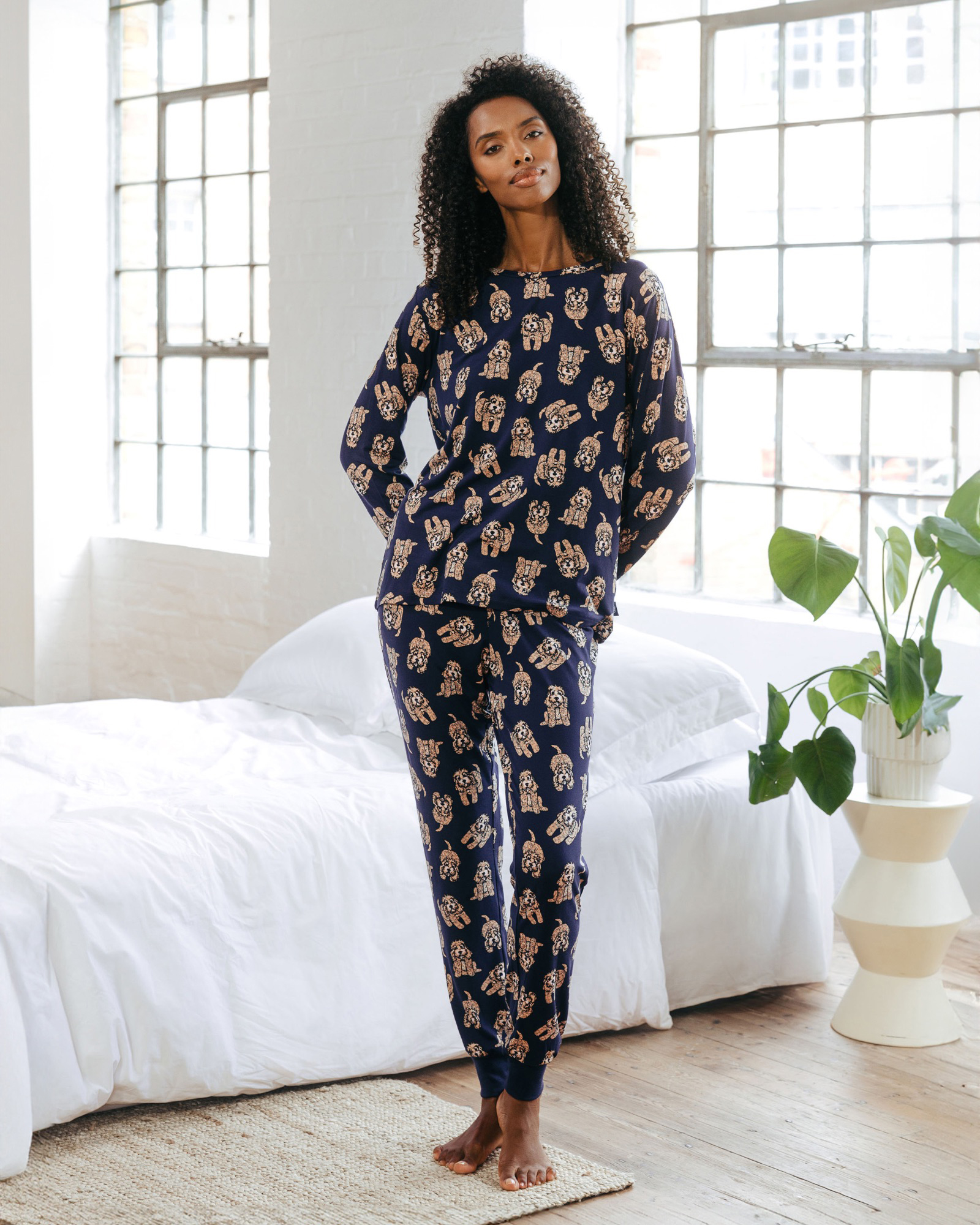 Cockapoo Print Long Pyjama Set