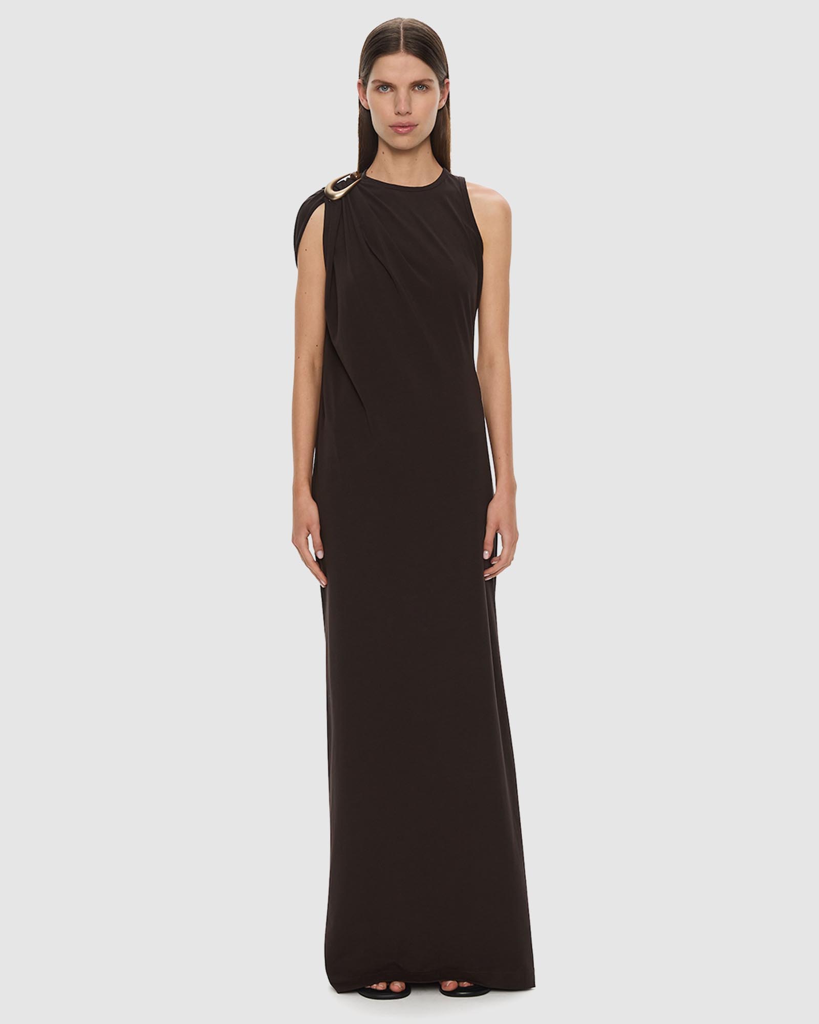 Stone Pin Column Tee Dress