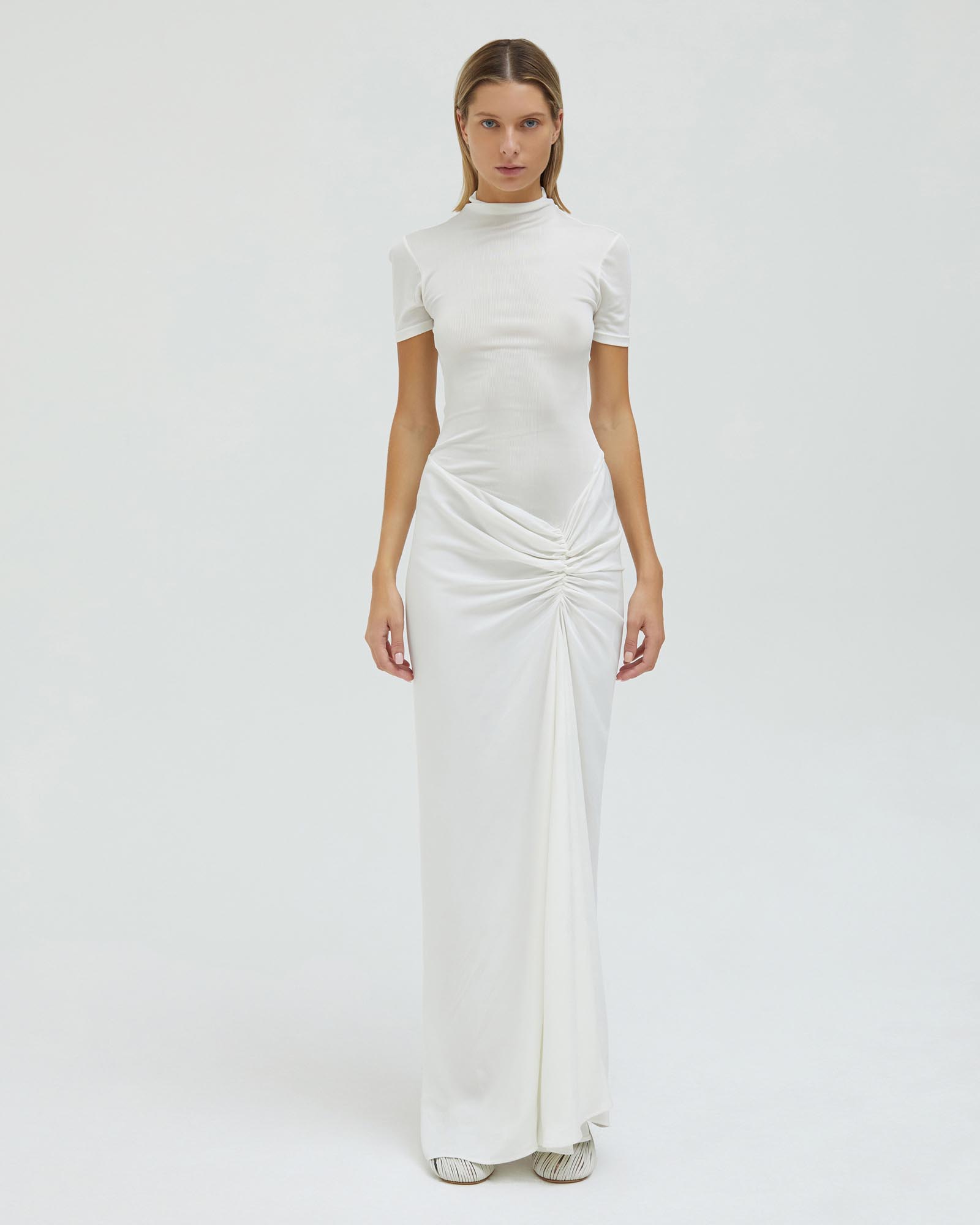 Fusion Ruched Tee Gown
