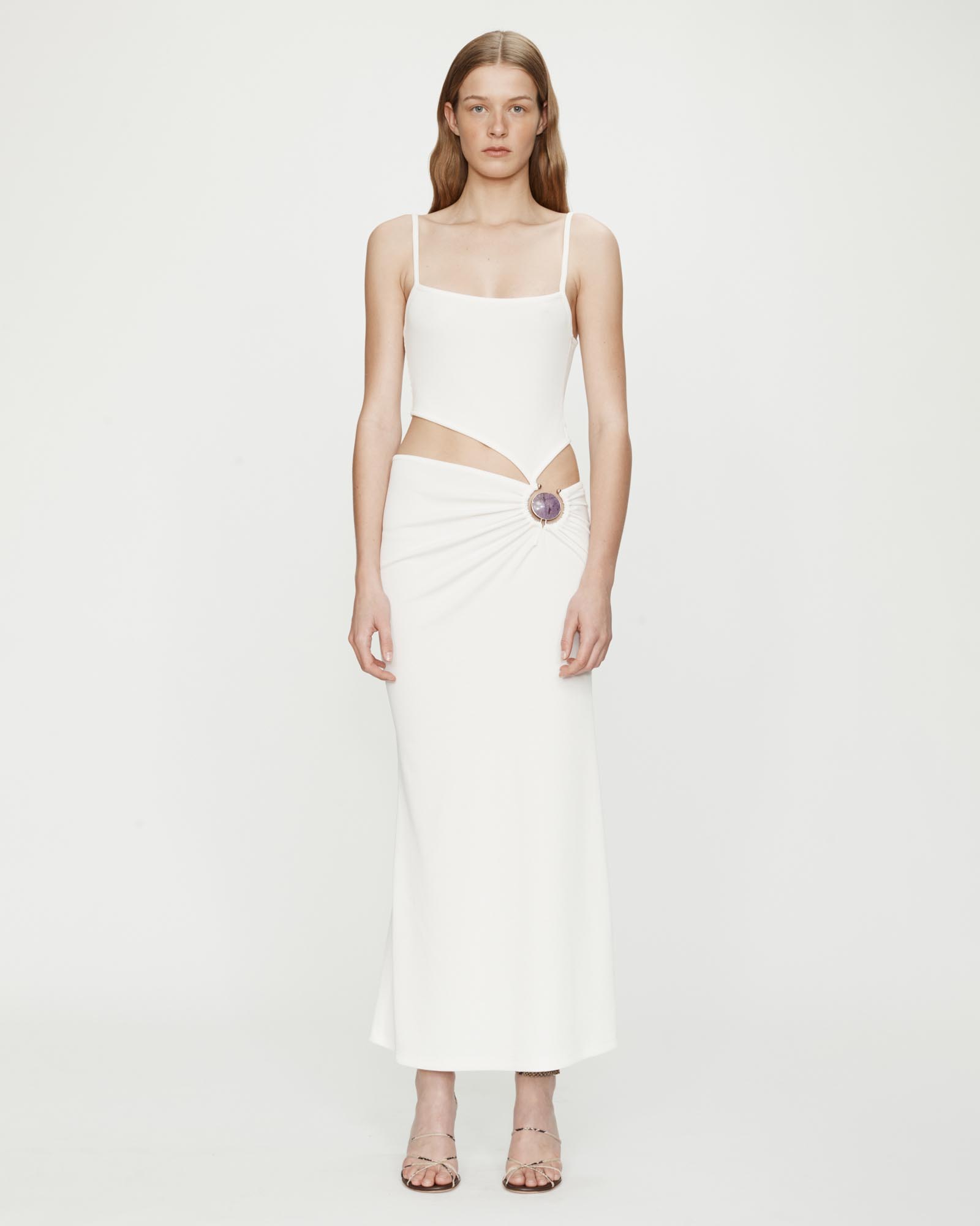 Mineral Stone Separation Tank Dress