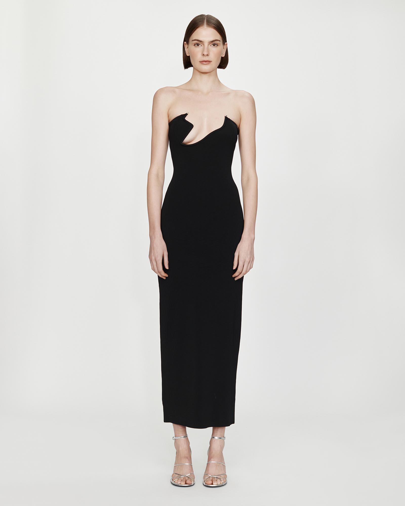 Odessa Arced Column Knit Dress