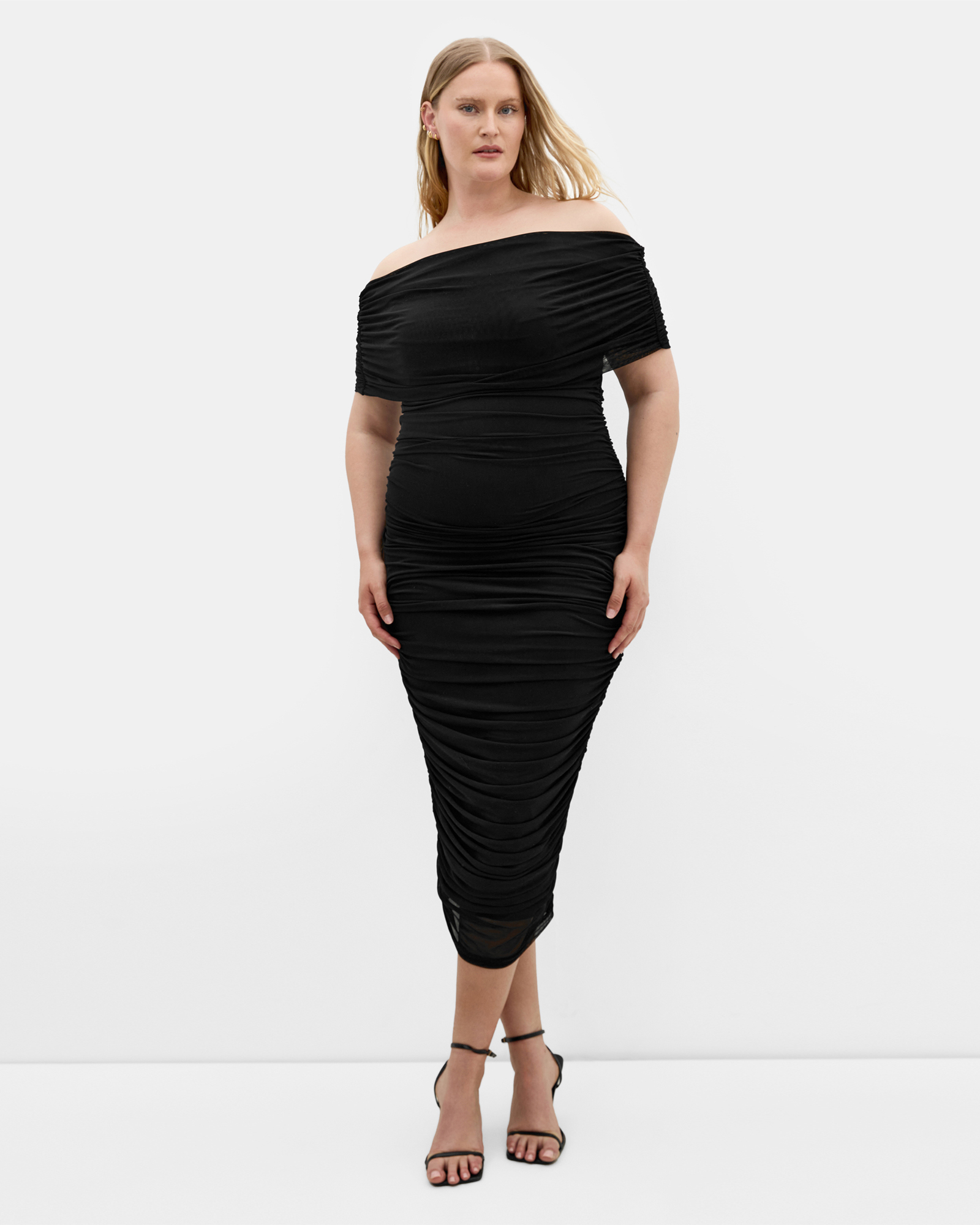 Dana Mesh Midi Dress