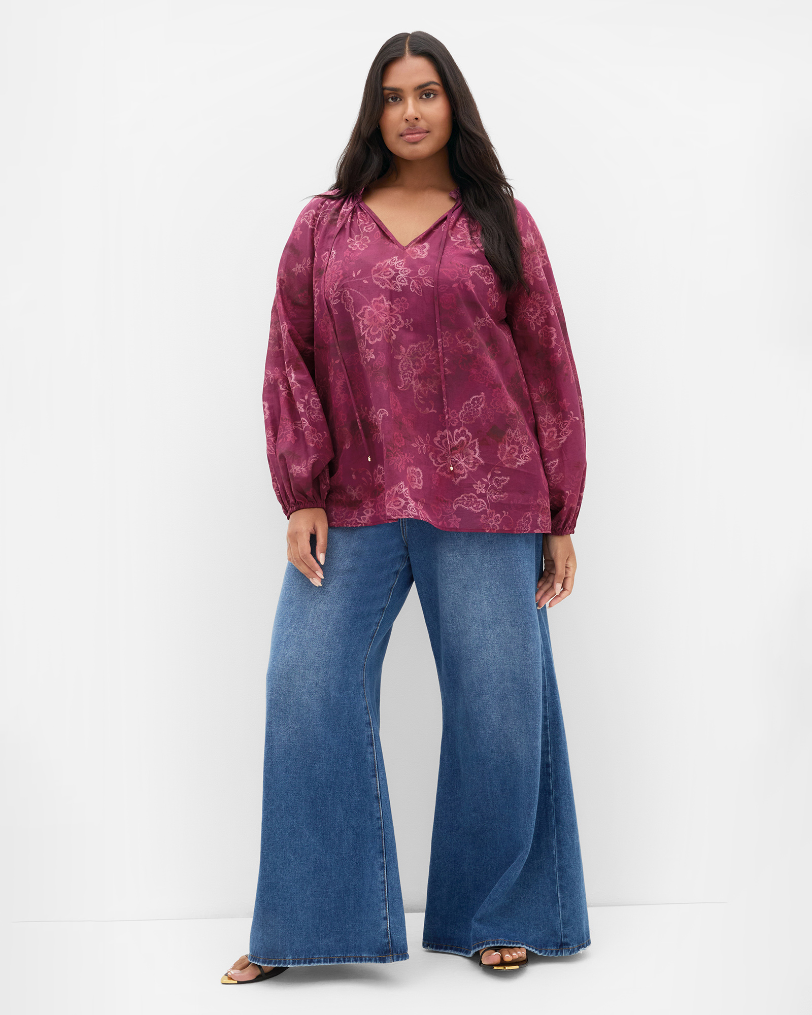 Eternal Love Lace Print Top