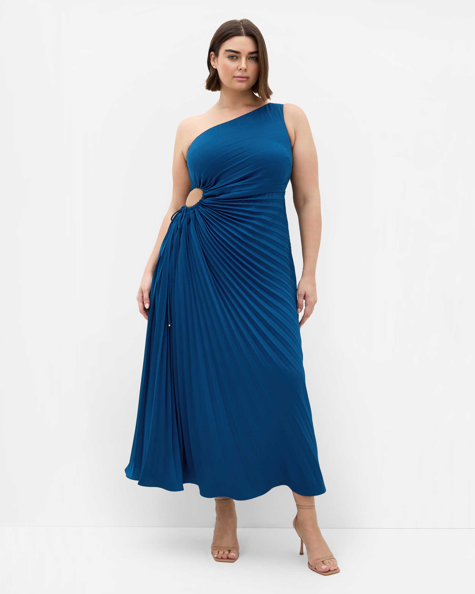 Aliza Pleat Maxi Dress