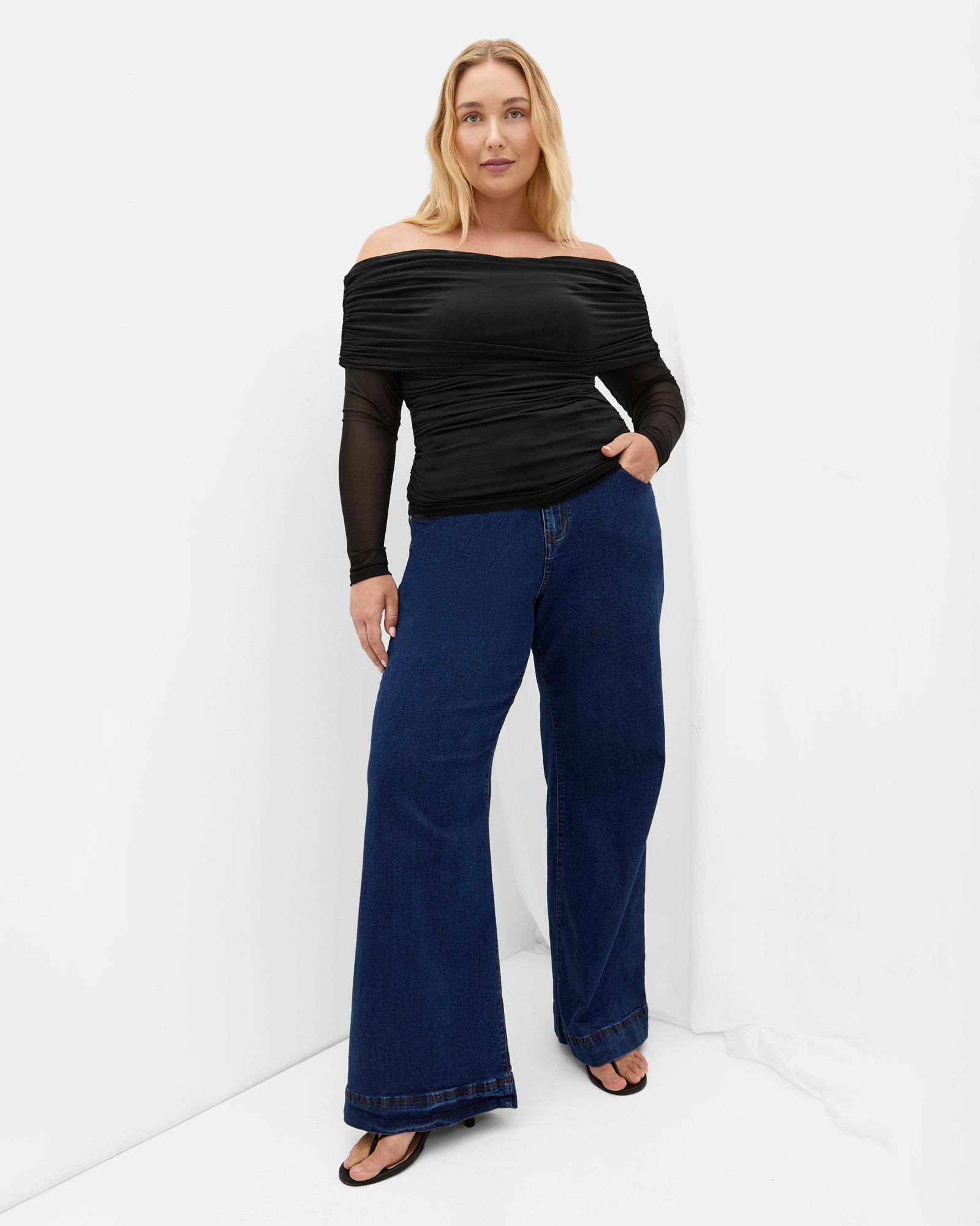 Dana Mesh Long Sleeve Top