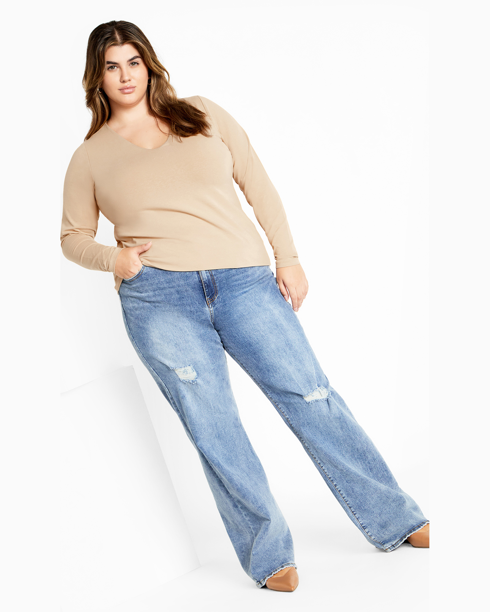 Annie V Neck Top