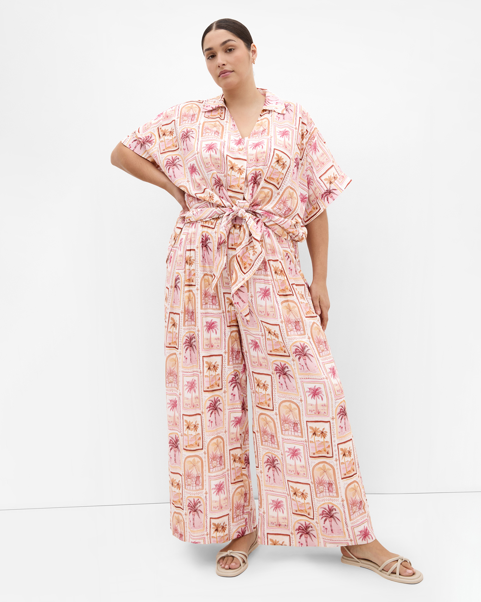 Postcard Print Shirt