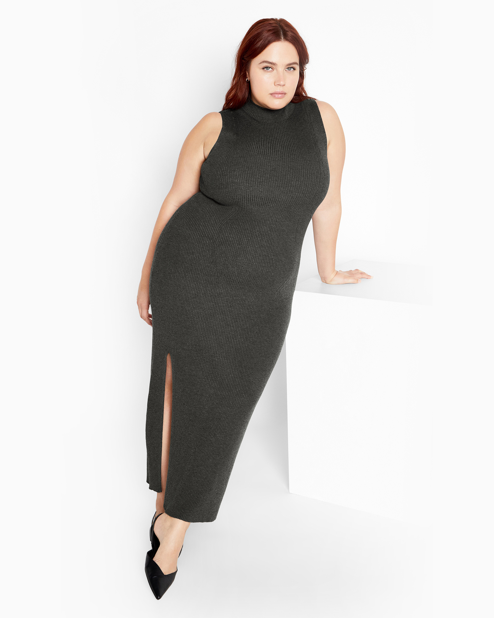 Plus sizeKenia Dress - charcoal