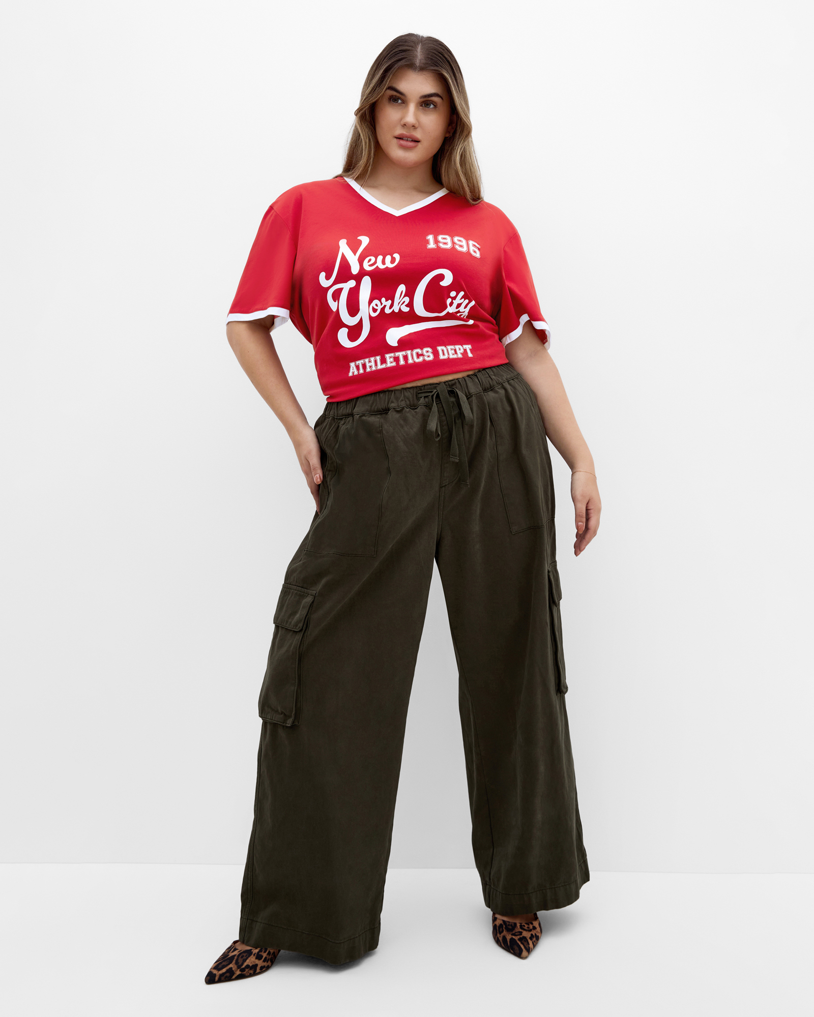 Plus sizeGame On Tee - red