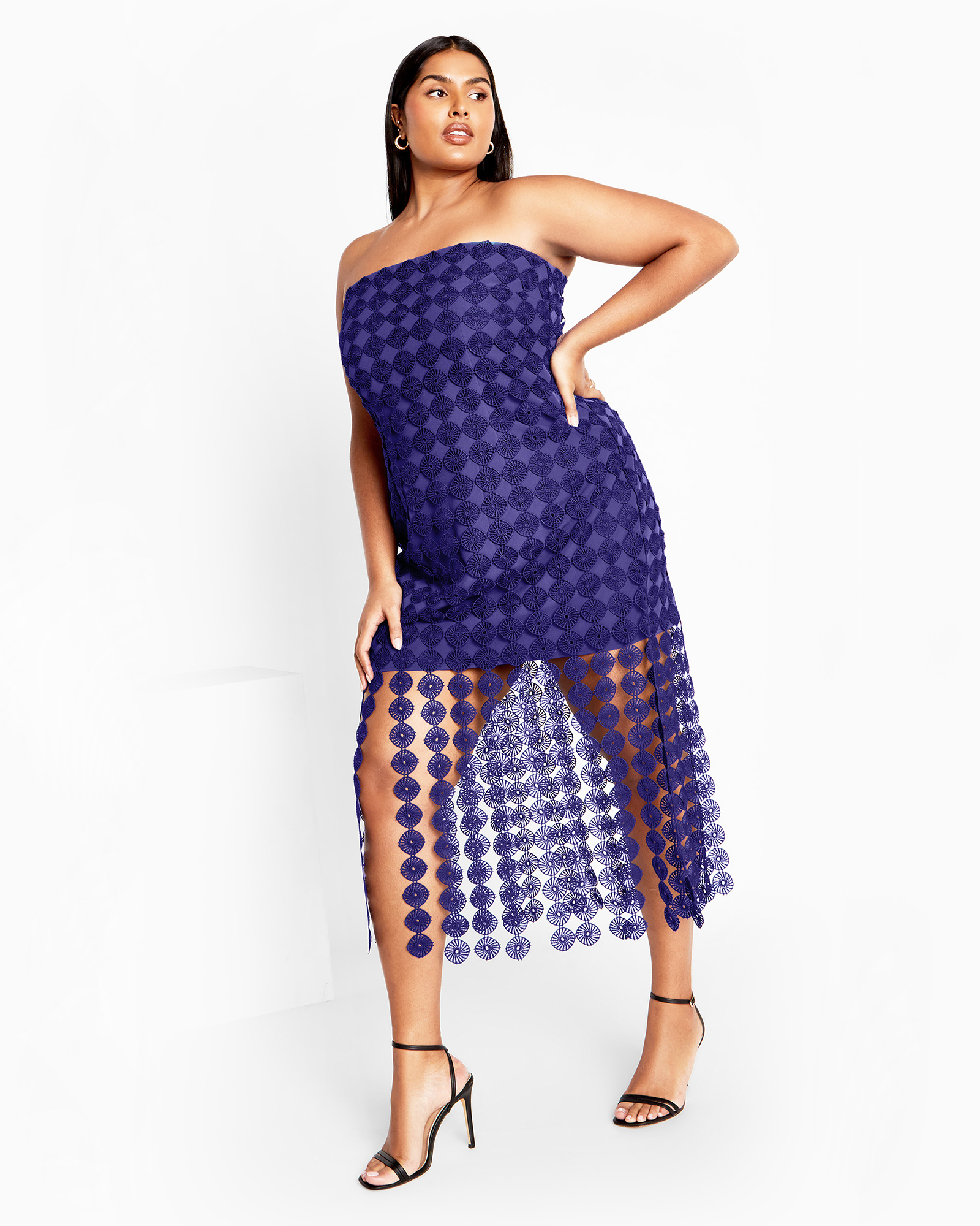Plus size Ebony Dress - cobalt