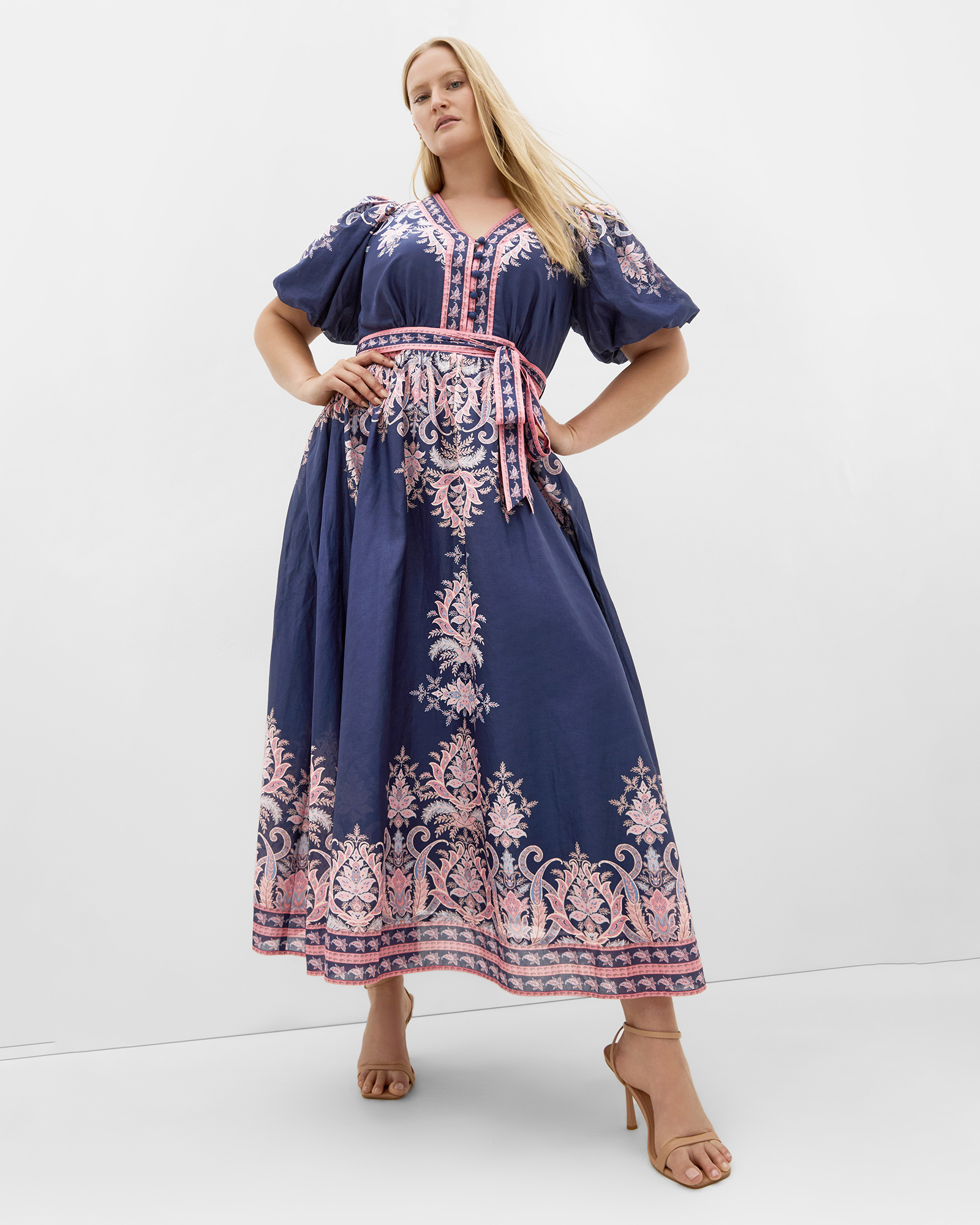 Plus size Higher Love Maxi Dress - navy