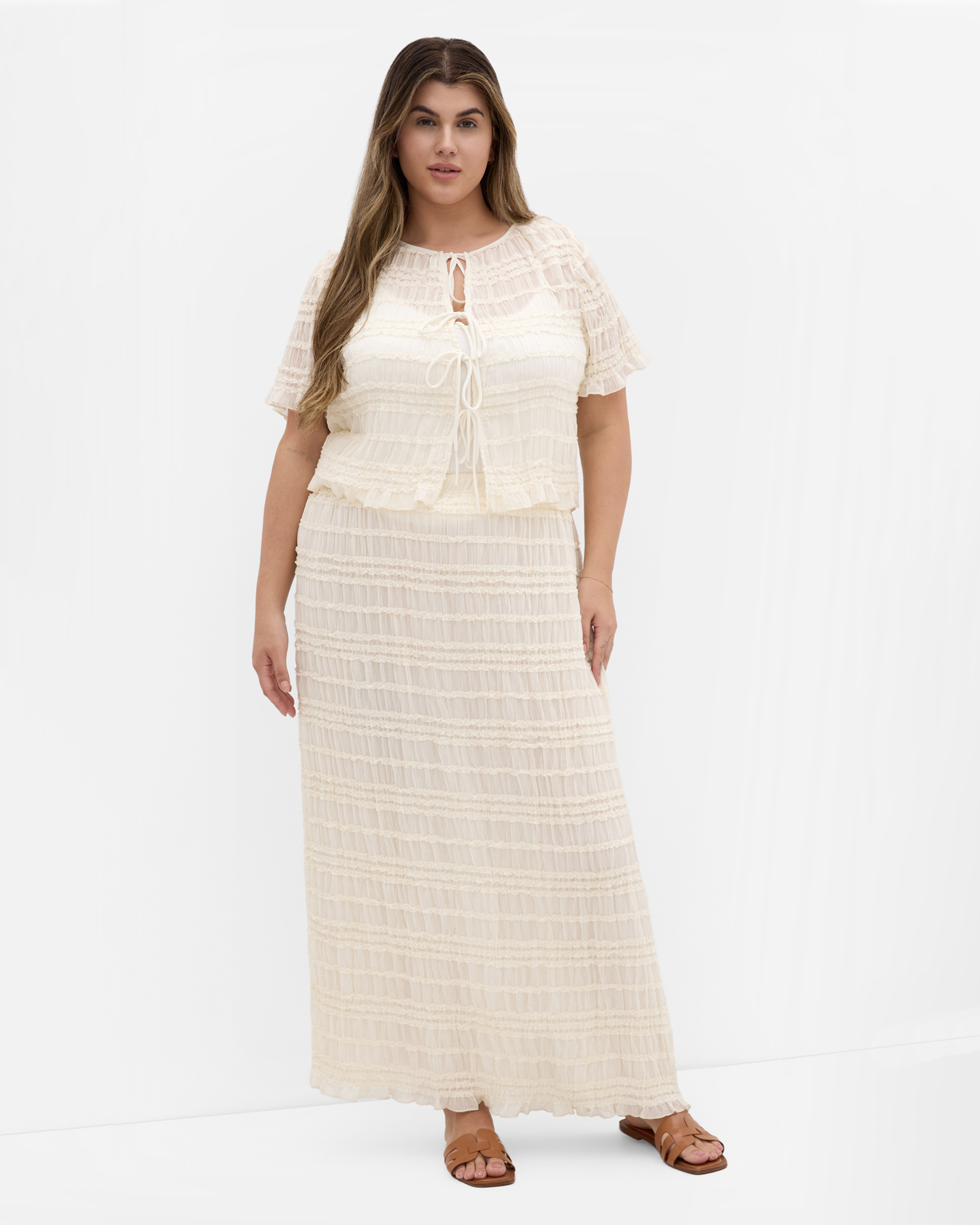 Emelia Shirred Skirt