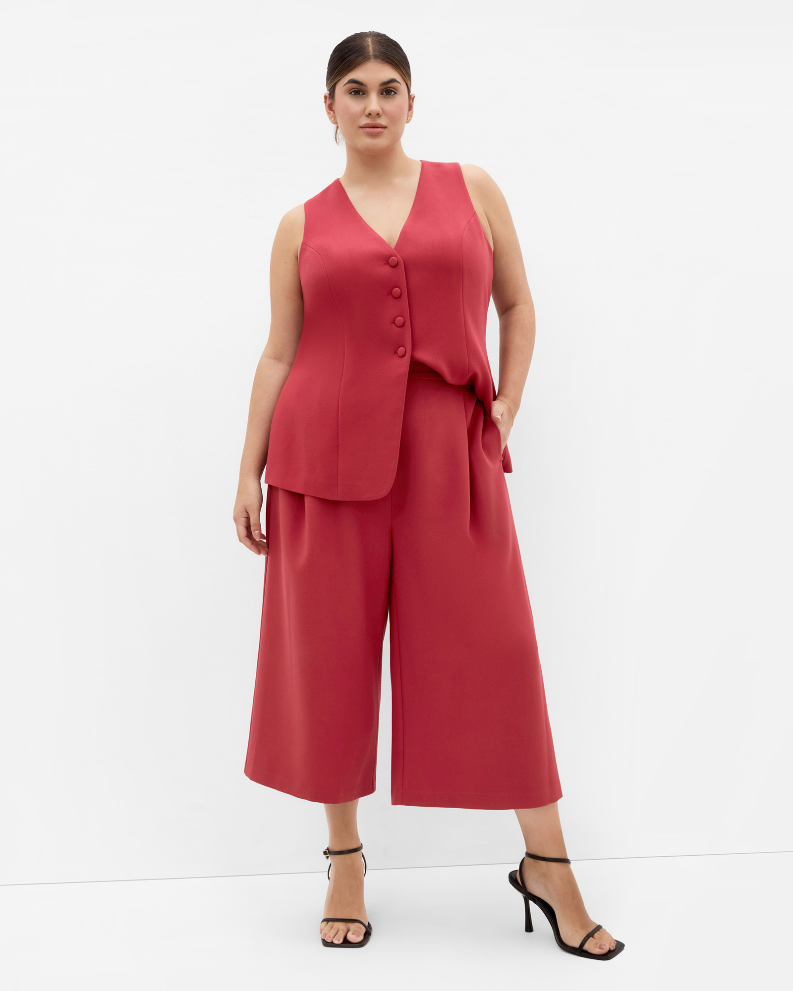 Plus Size Tori Vest - sienna
