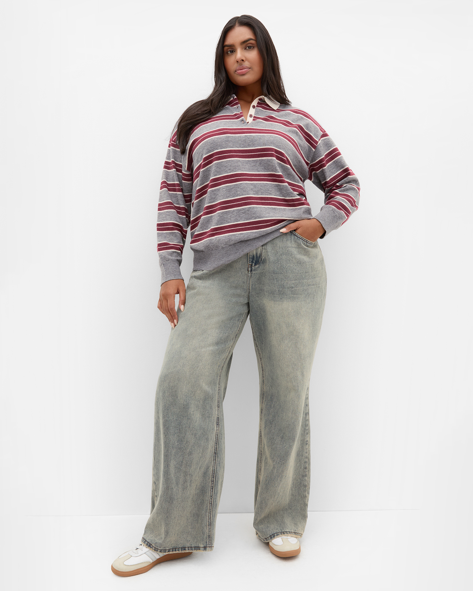 Rugby Stripe Knit Jumper